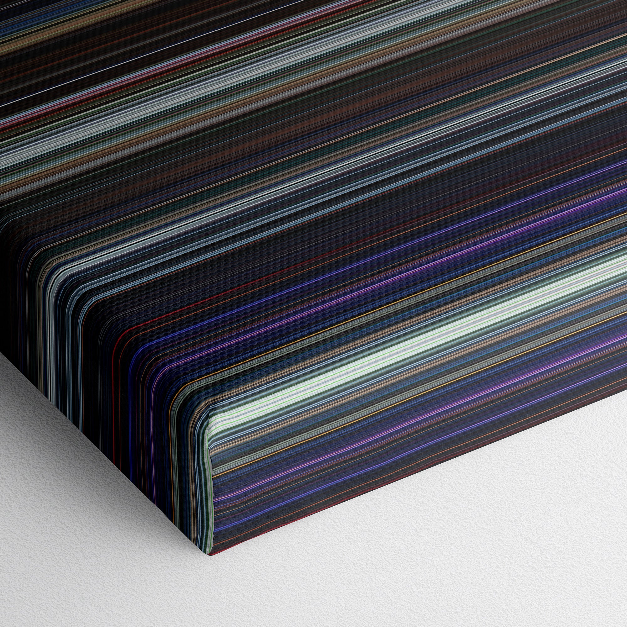 Star Wars Episode VII - The Force Awakens (2015) CineSpectrum Color Spectrum Canvas Print - Close Up of Bottom of Print