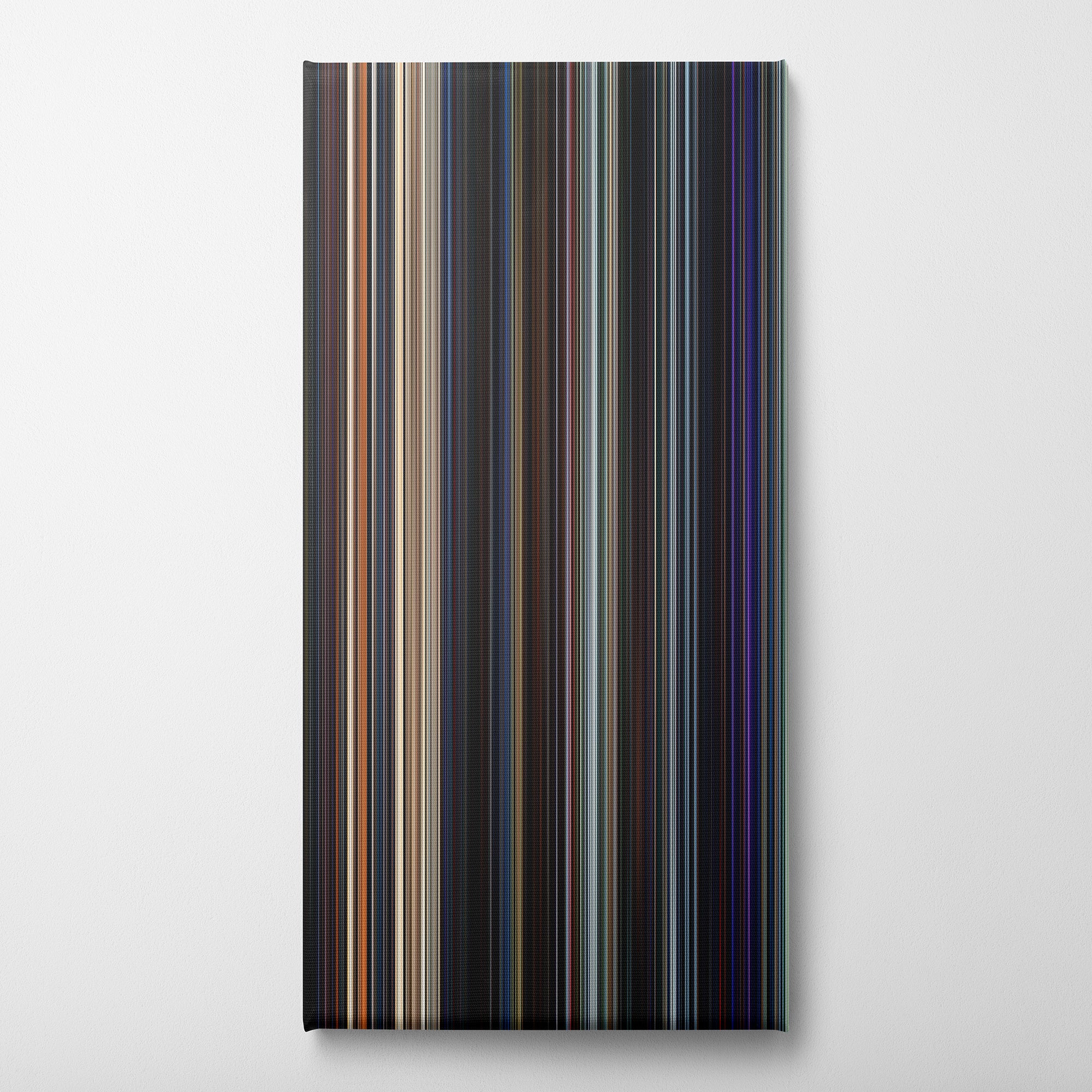 Star Wars Episode VII - The Force Awakens (2015) CineSpectrum Color Spectrum Canvas Print - Vertical on Wall