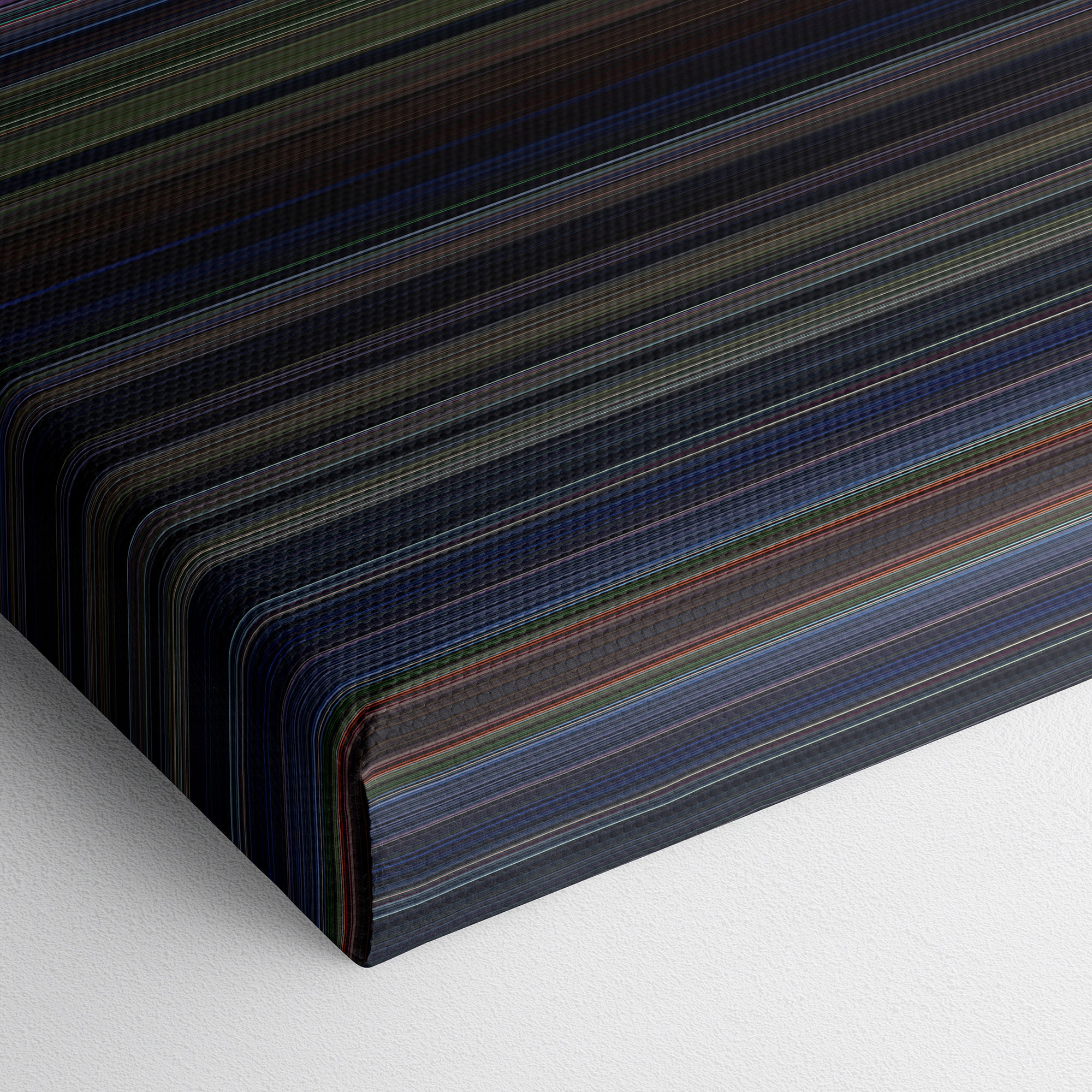 Star Wars Episode VI - Return Of The Jedi (1983) CineSpectrum Color Spectrum Canvas Print - Close Up of Bottom of Print