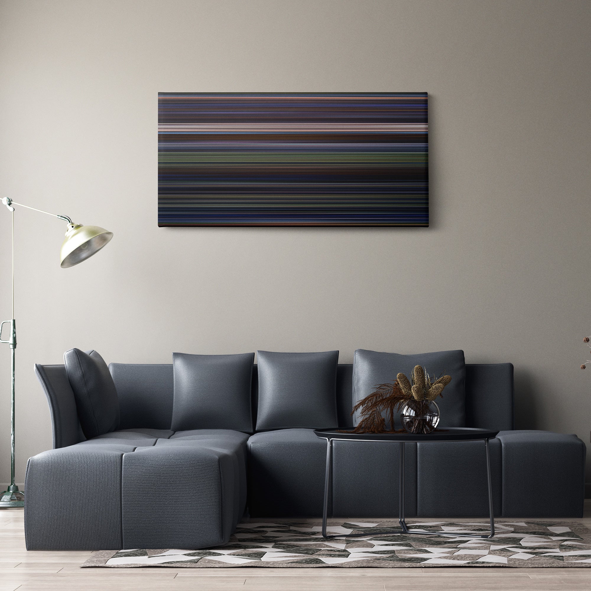 Star Wars Episode VI - Return Of The Jedi (1983) CineSpectrum Color Spectrum Canvas Print - Hanging Horizontal on Wall in Room