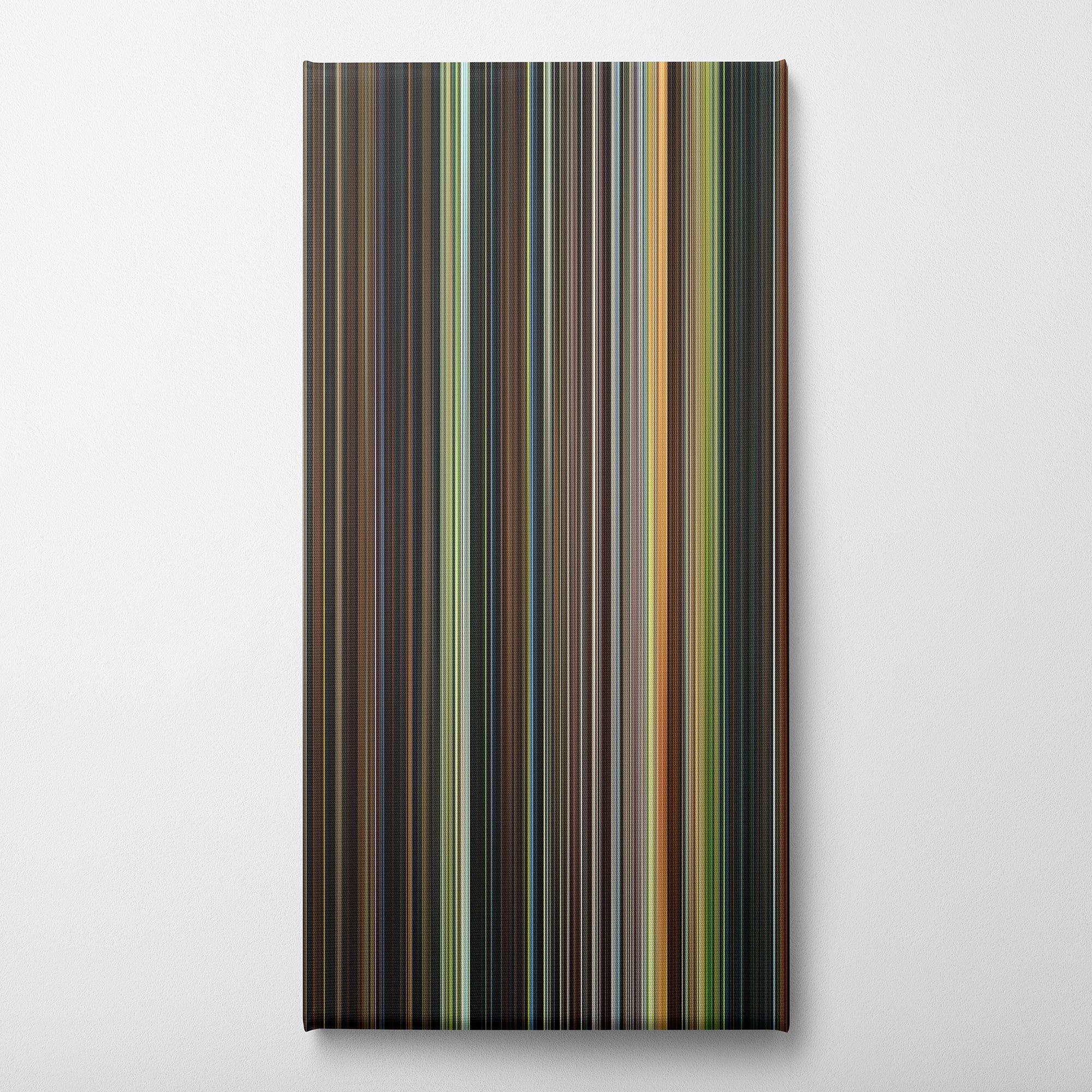 Stardust (2007) CineSpectrum Color Spectrum Canvas Print - Vertical on Wall