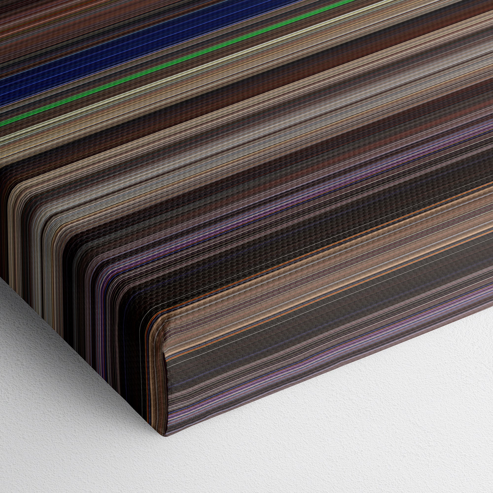 Starship Troopers (1997) CineSpectrum Color Spectrum Canvas Print - Close Up of Bottom of Print