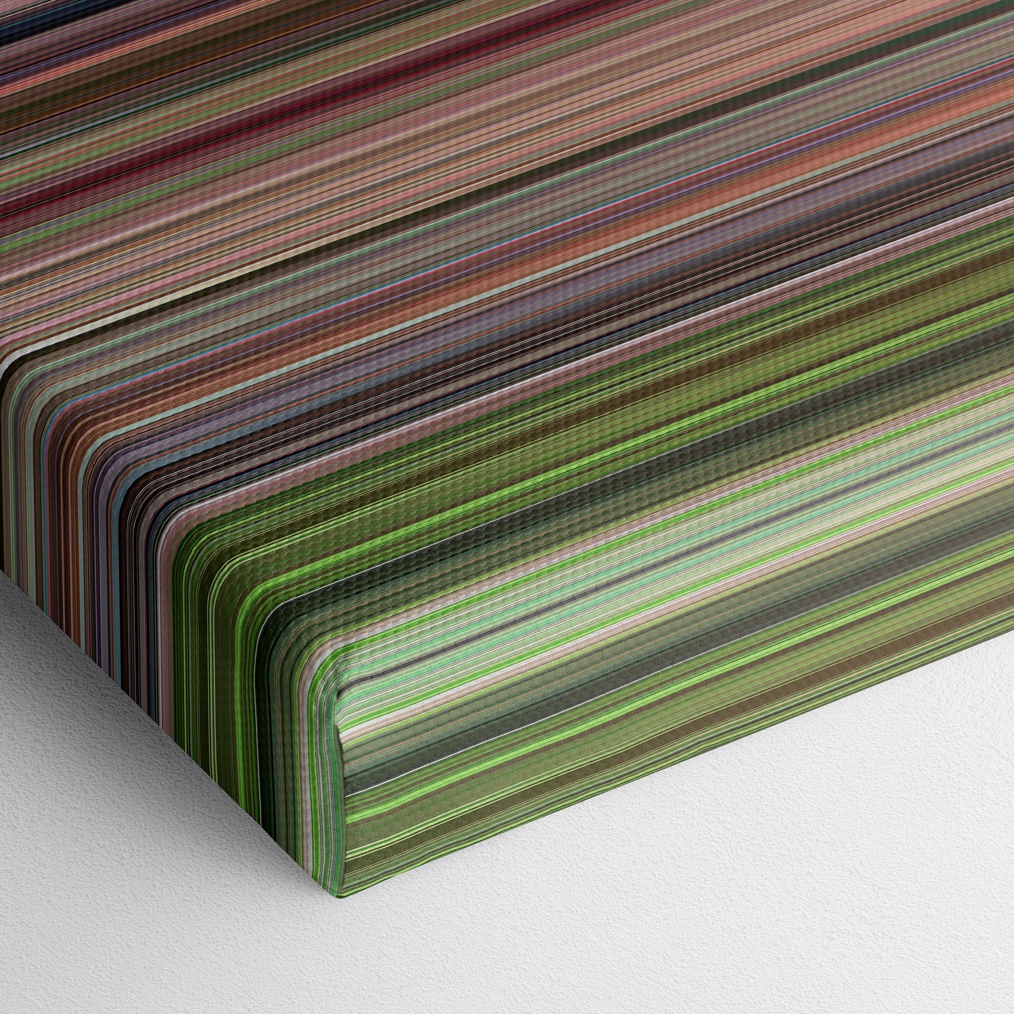 Steel Magnolias (1989) CineSpectrum Color Spectrum Canvas Print - Close Up of Bottom of Print