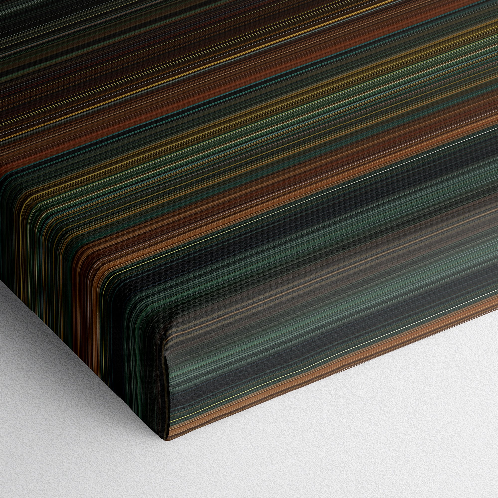 Sucker Punch (2011) CineSpectrum Color Spectrum Canvas Print - Close Up of Bottom of Print