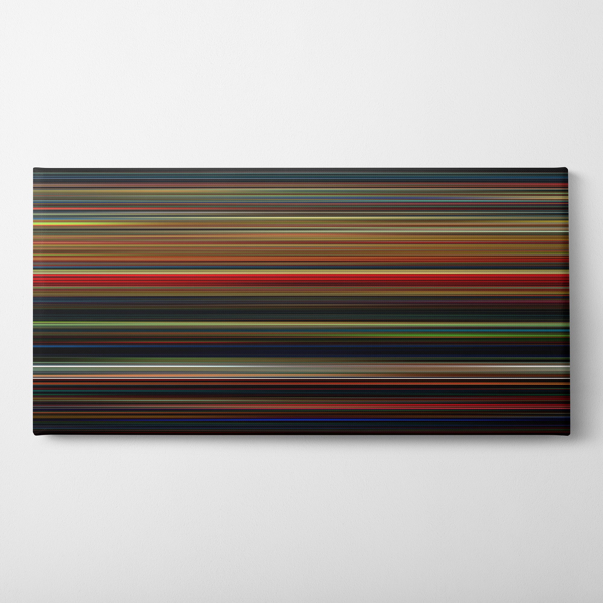 Suspiria (1977) CineSpectrum Color Spectrum Canvas Print - Horizontal on Wall