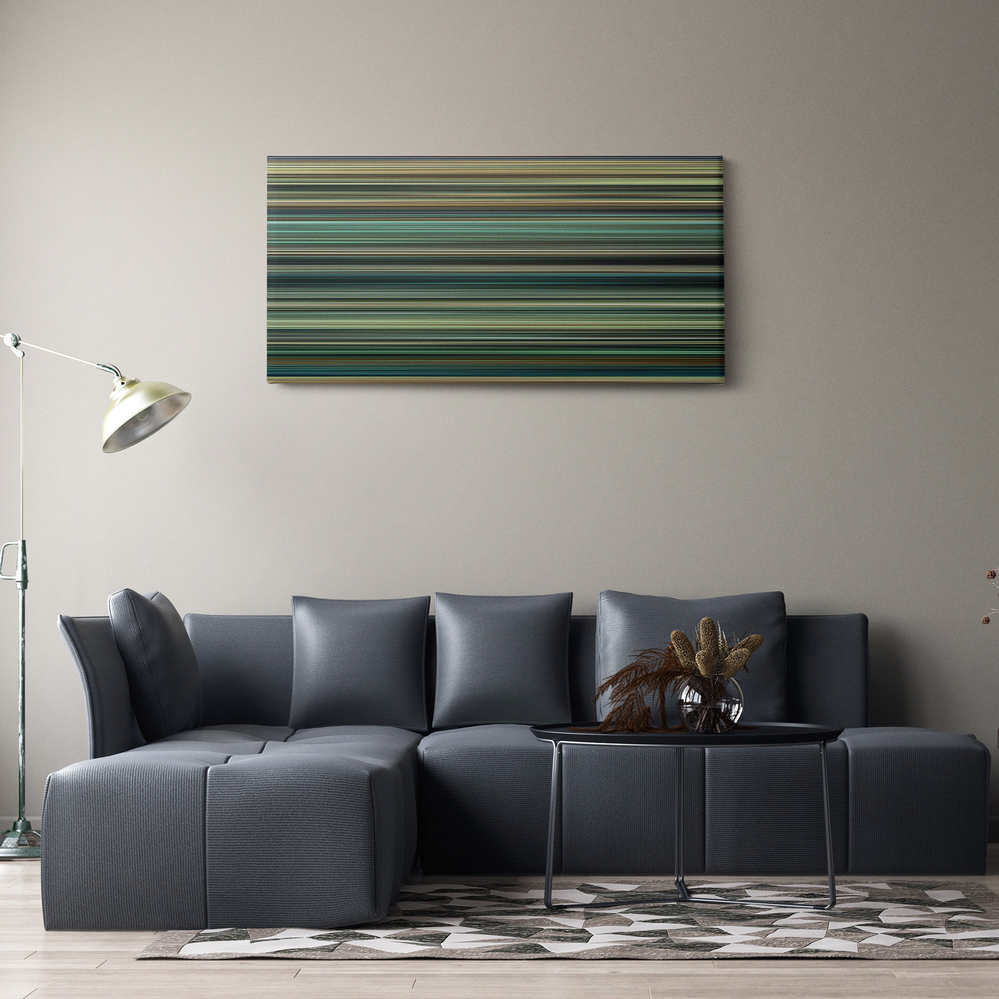 Taken 2 (2012) CineSpectrum Color Spectrum Canvas Print - Hanging Horizontal on Wall in Room