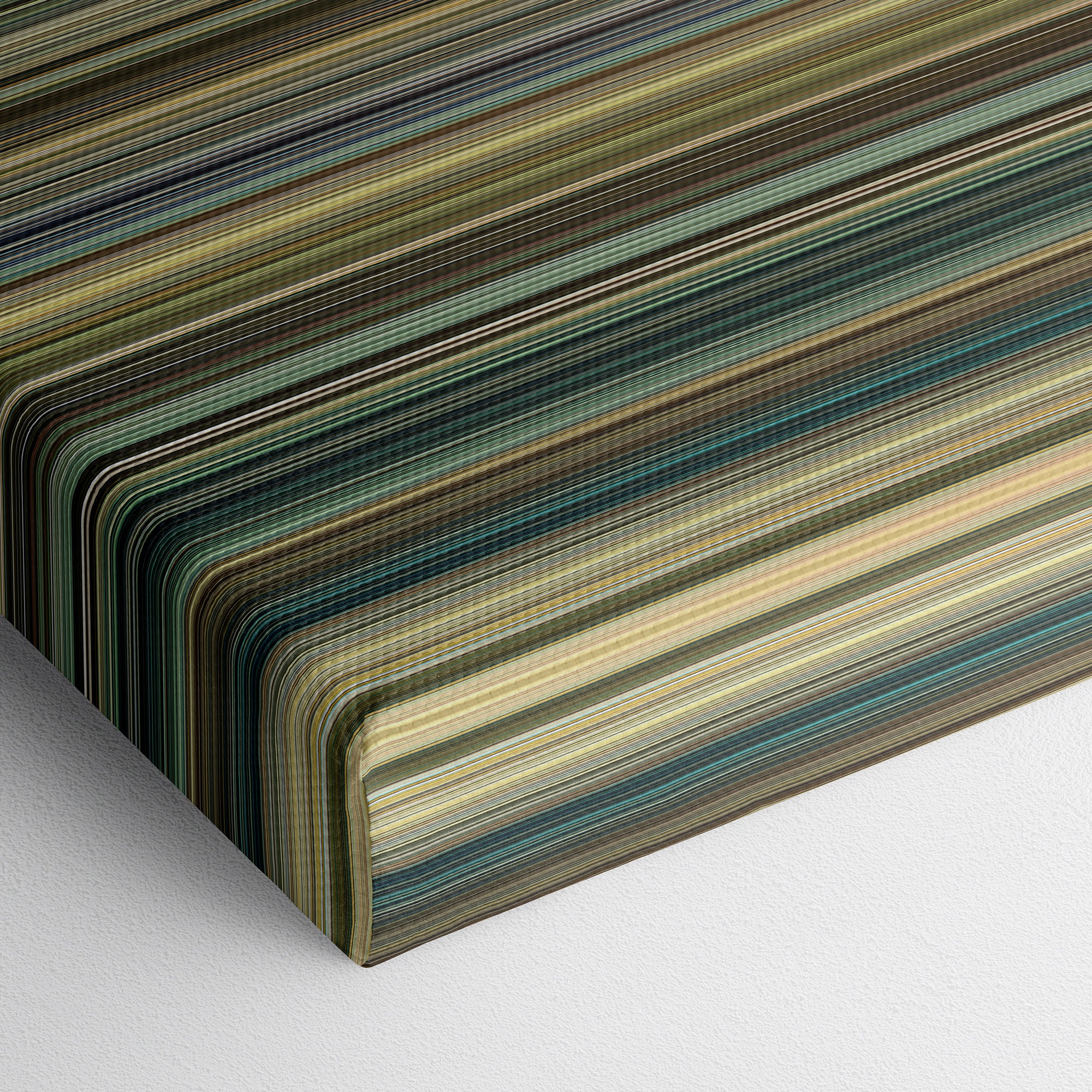 Taken 3 (2014) CineSpectrum Color Spectrum Canvas Print - Close Up of Bottom of Print