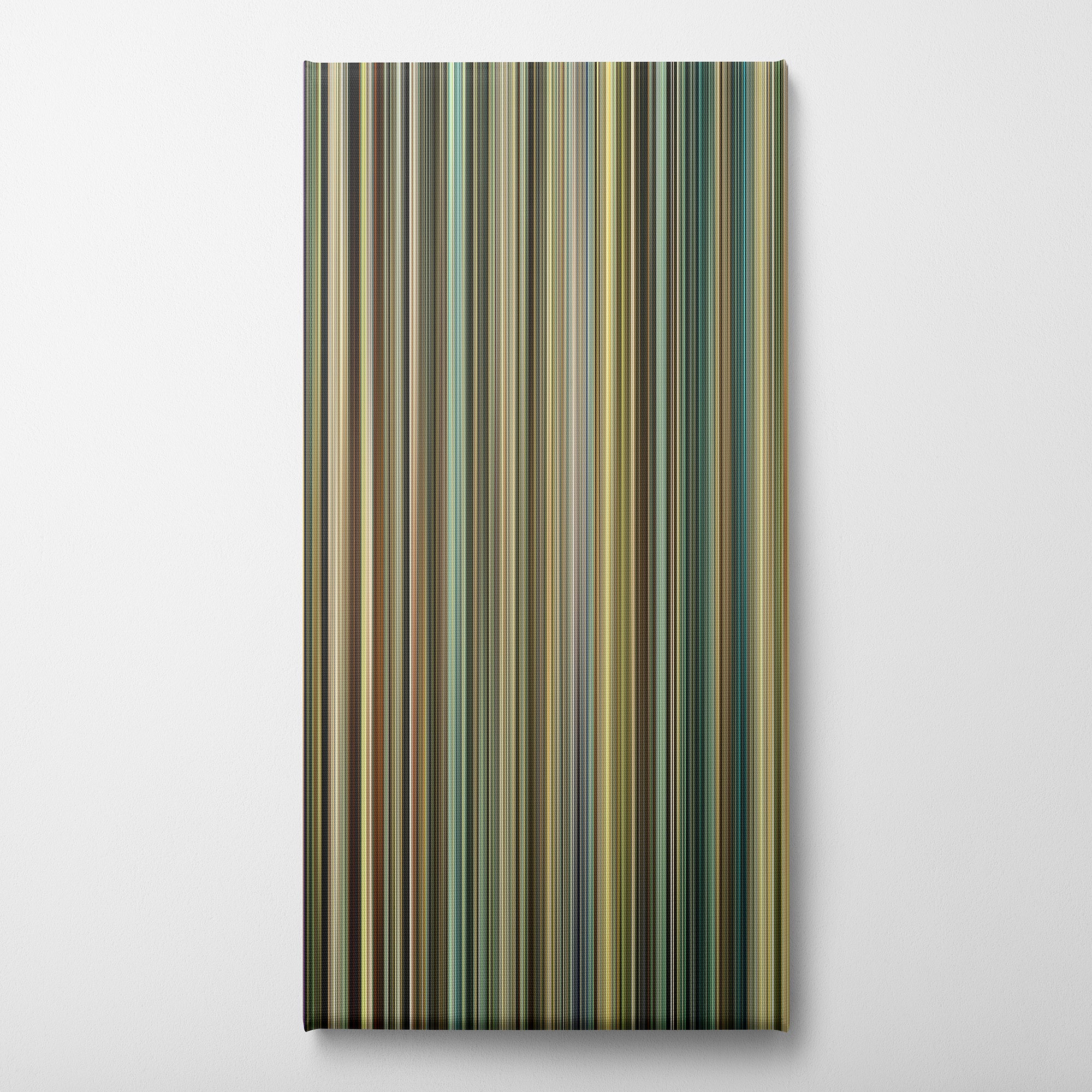 Taken 3 (2014) CineSpectrum Color Spectrum Canvas Print - Vertical on Wall