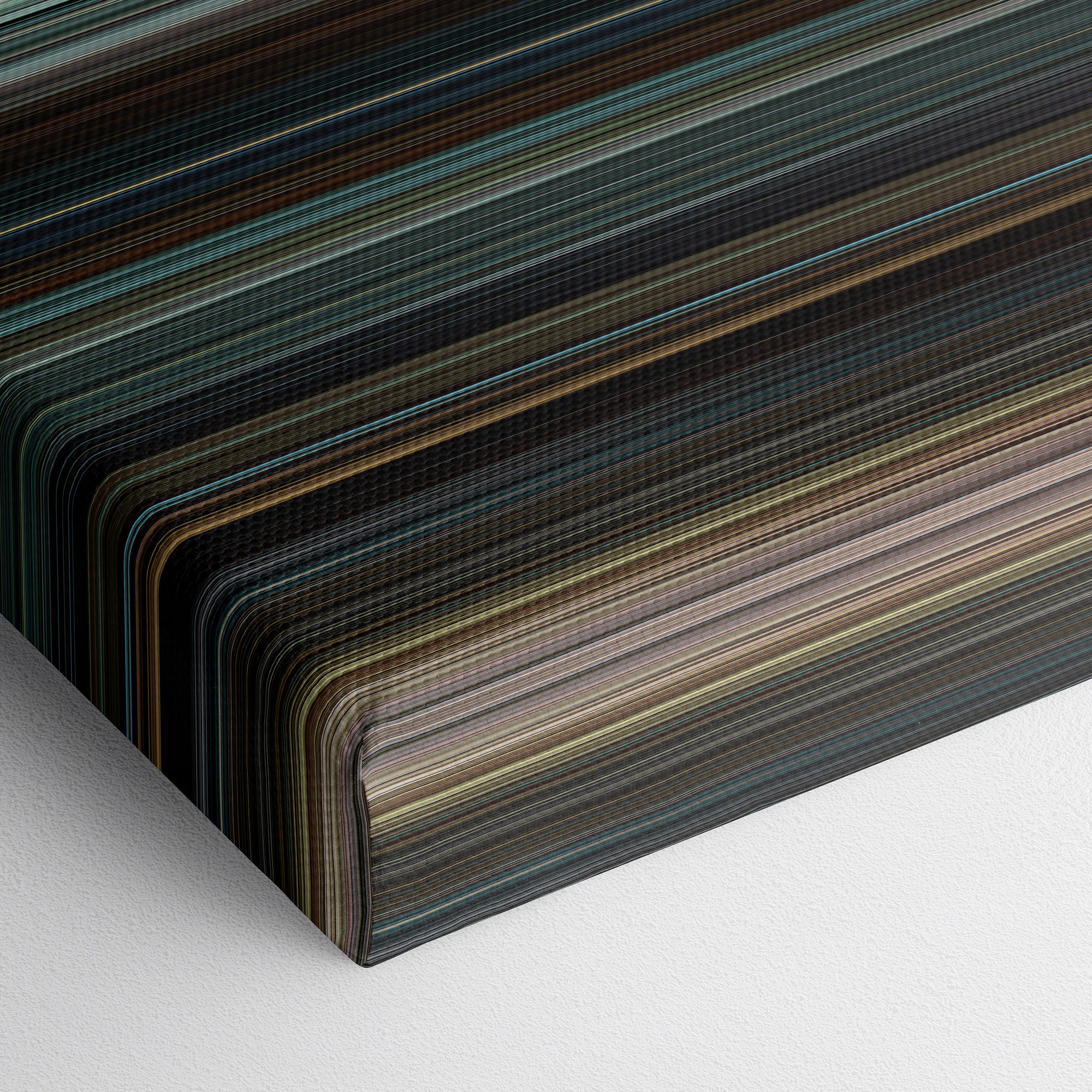 Taken (2008) CineSpectrum Color Spectrum Canvas Print - Close Up of Bottom of Print