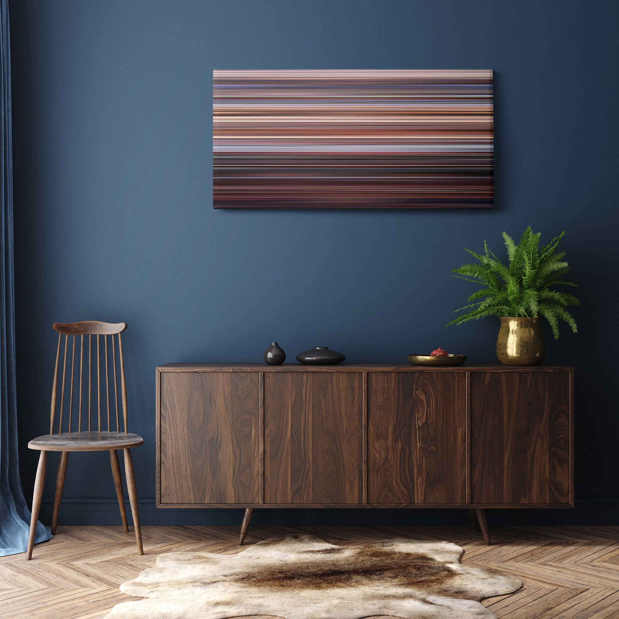 Team America - World Police (2004) CineSpectrum Color Spectrum Canvas Print - Hanging Horizontal on Wall in Room