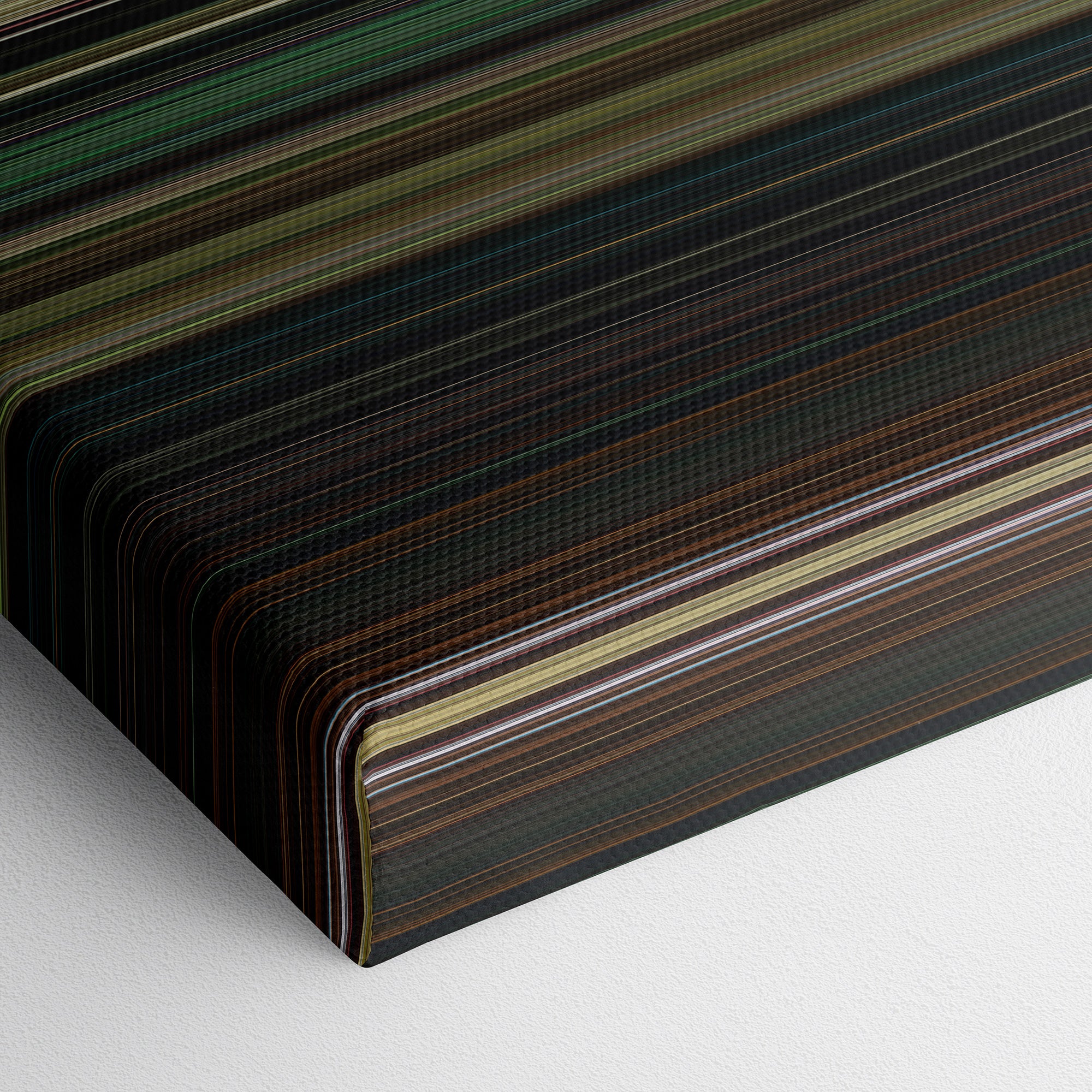 Terminator - Dark Fate (2019) CineSpectrum Color Spectrum Canvas Print - Close Up of Bottom of Print