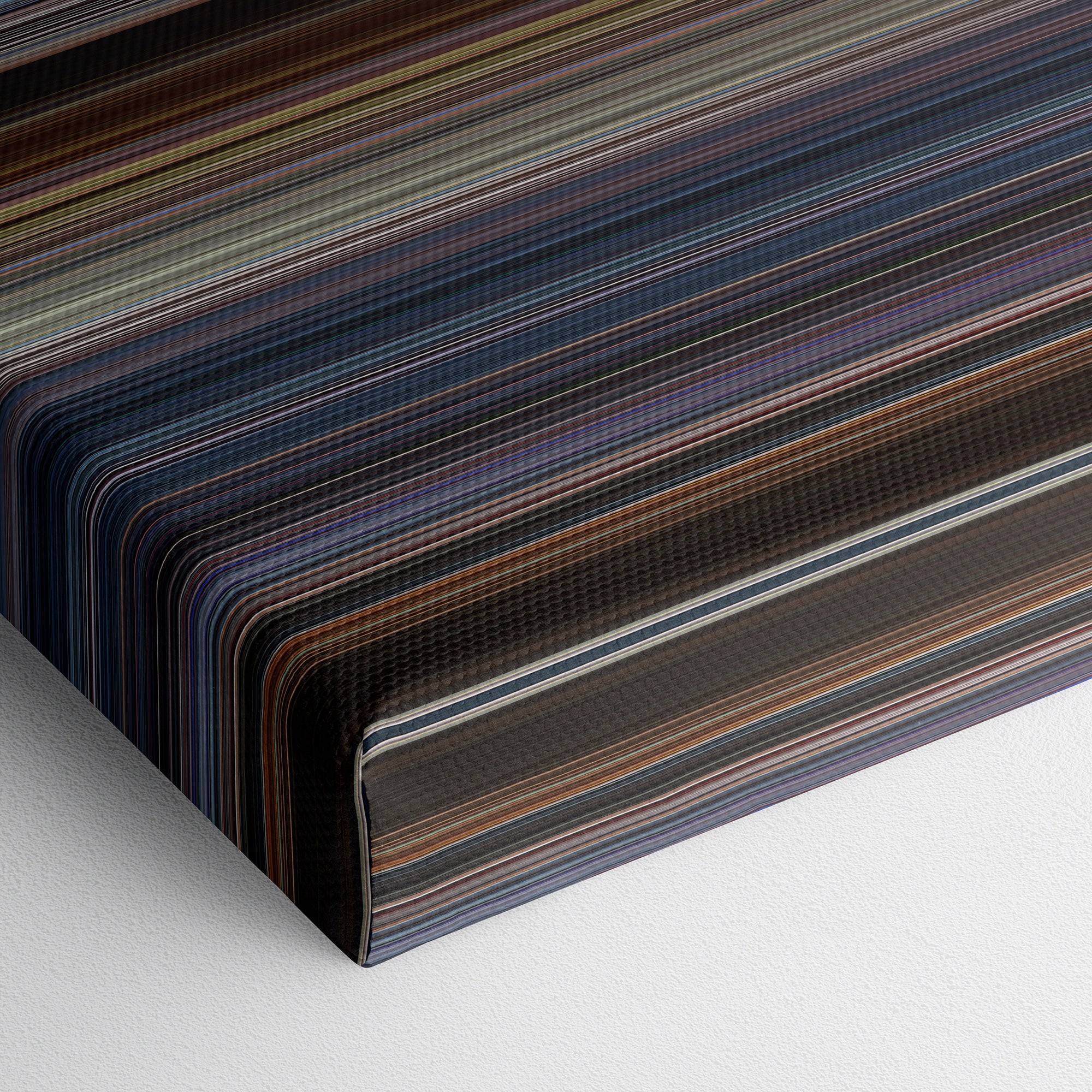 Terminator 3 - Rise of the Machines (2003) CineSpectrum Color Spectrum Canvas Print - Close Up of Bottom of Print