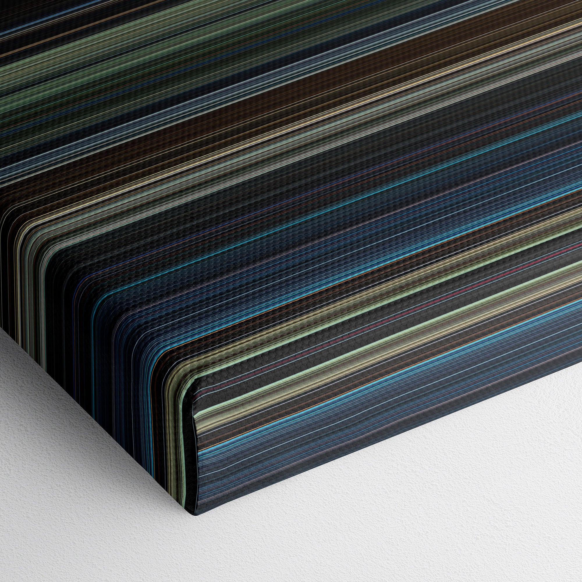 Terminator Genisys (2015) CineSpectrum Color Spectrum Canvas Print - Close Up of Bottom of Print