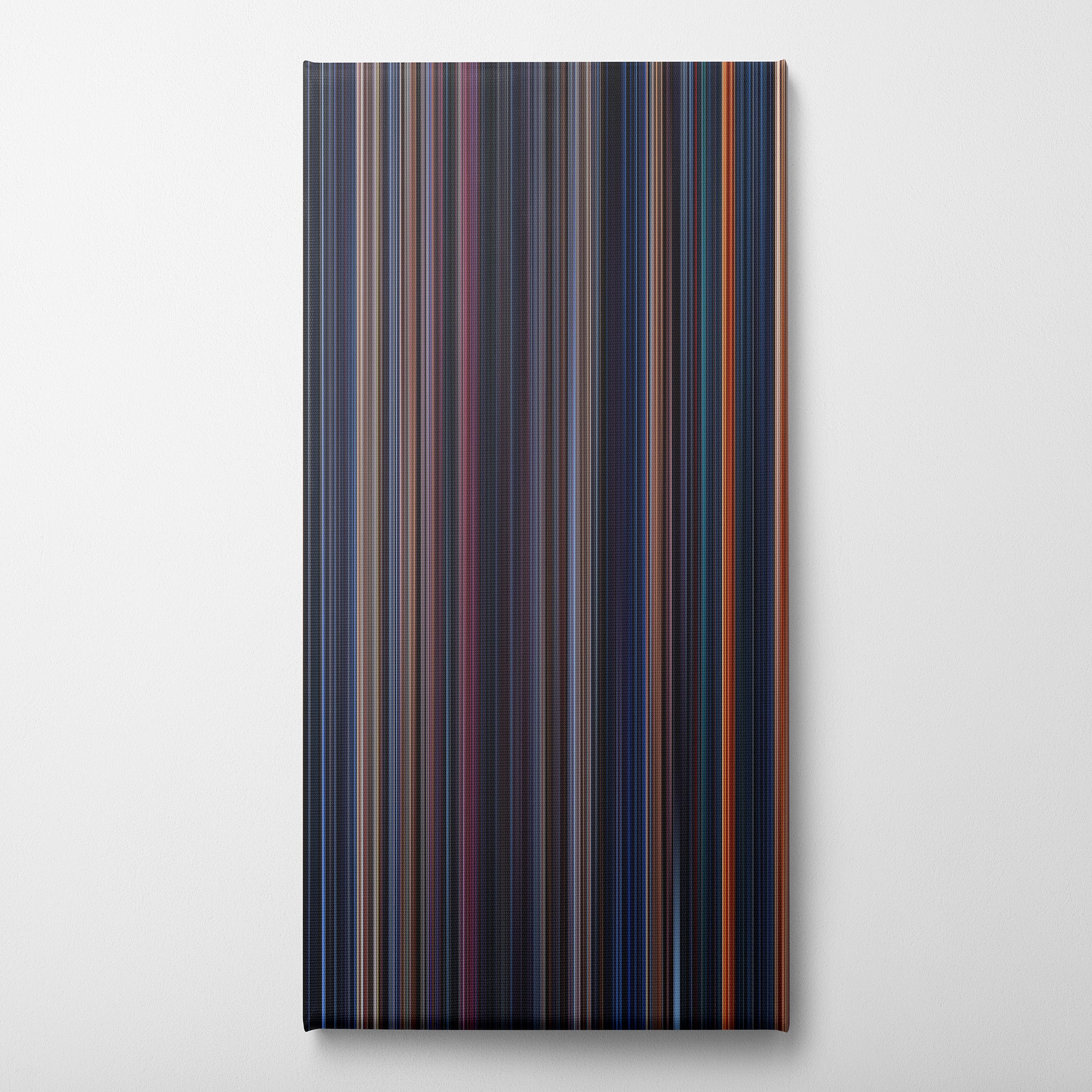 Terminator (1984) CineSpectrum Color Spectrum Canvas Print - Vertical on Wall