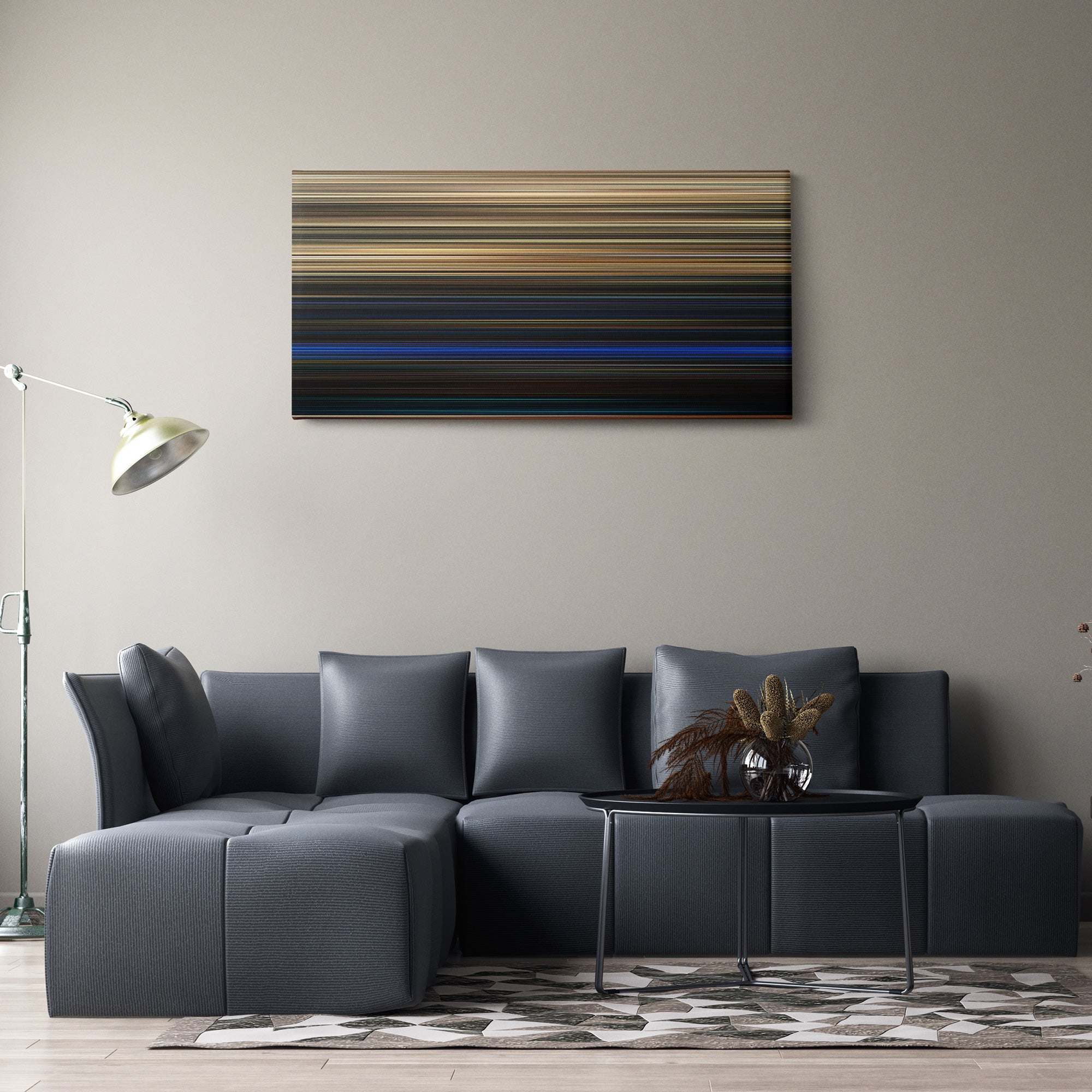 Texas Chainsaw Massacre (2022) CineSpectrum Color Spectrum Canvas Print - Hanging Horizontal on Wall in Room