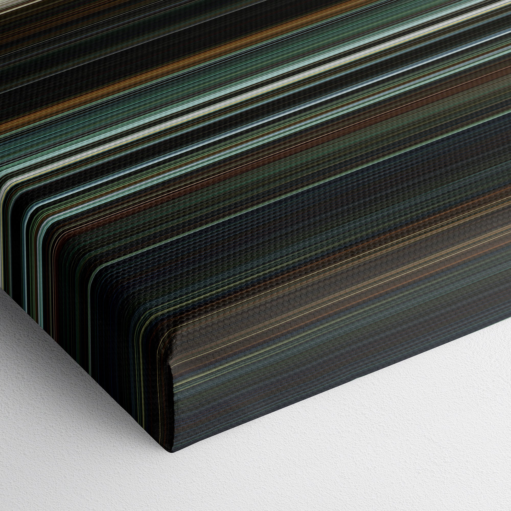 Texas Chainsaw (2013) CineSpectrum Color Spectrum Canvas Print - Close Up of Bottom of Print