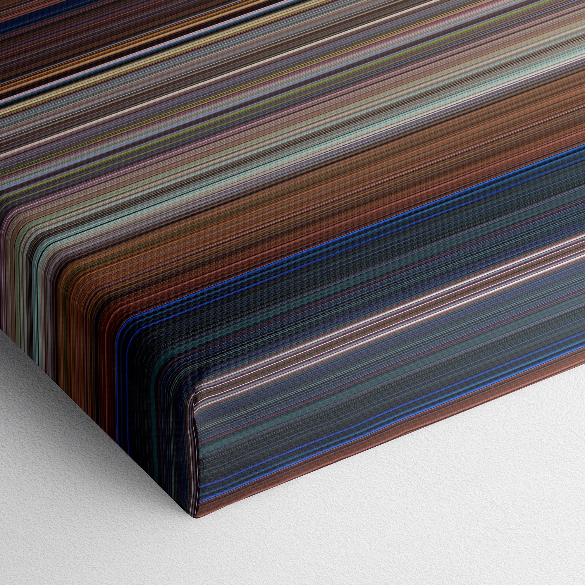 The Adventures of Ichabod and Mr. Toad (1949) CineSpectrum Color Spectrum Canvas Print - Close Up of Bottom of Print