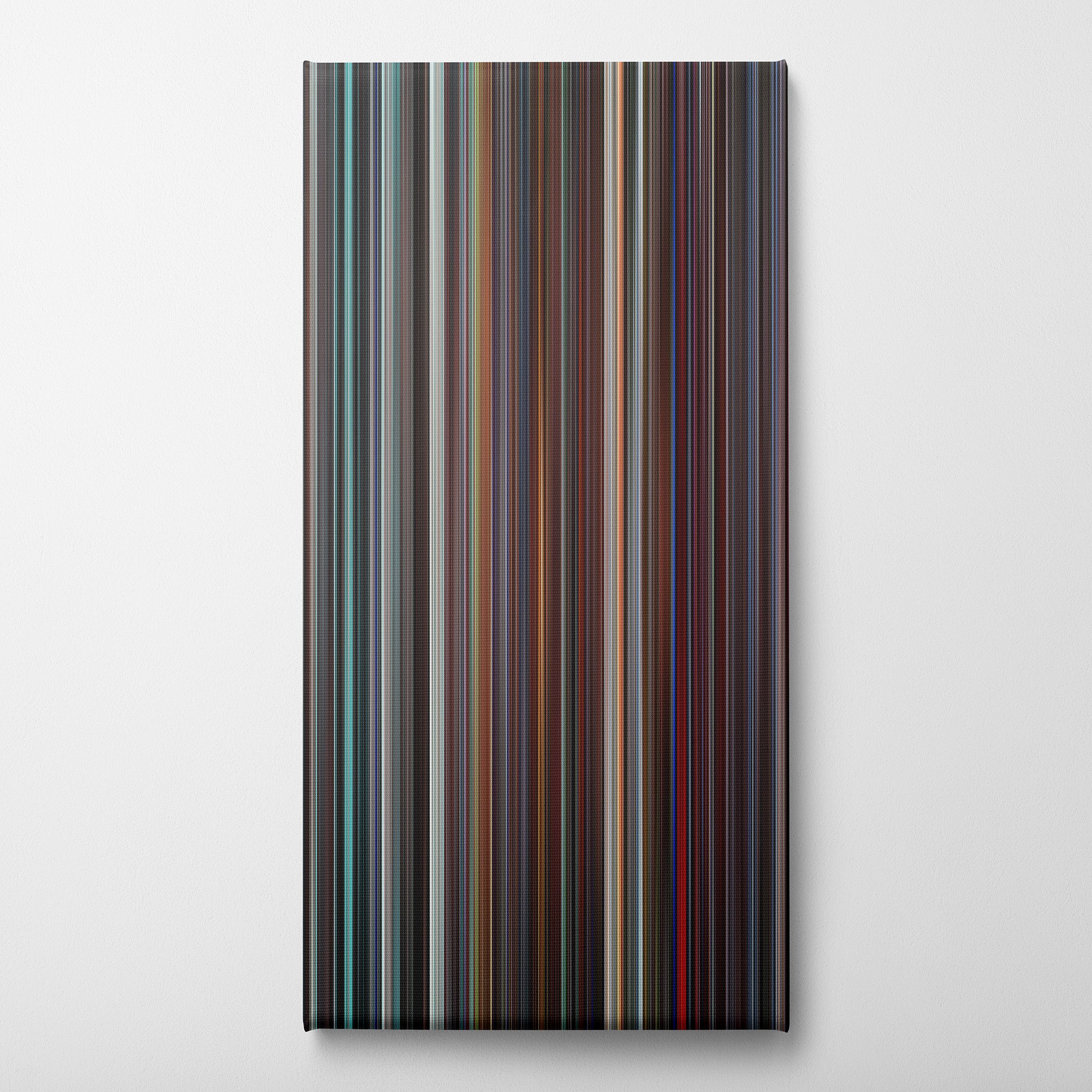 The Aviator (2004) CineSpectrum Color Spectrum Canvas Print - Vertical on Wall