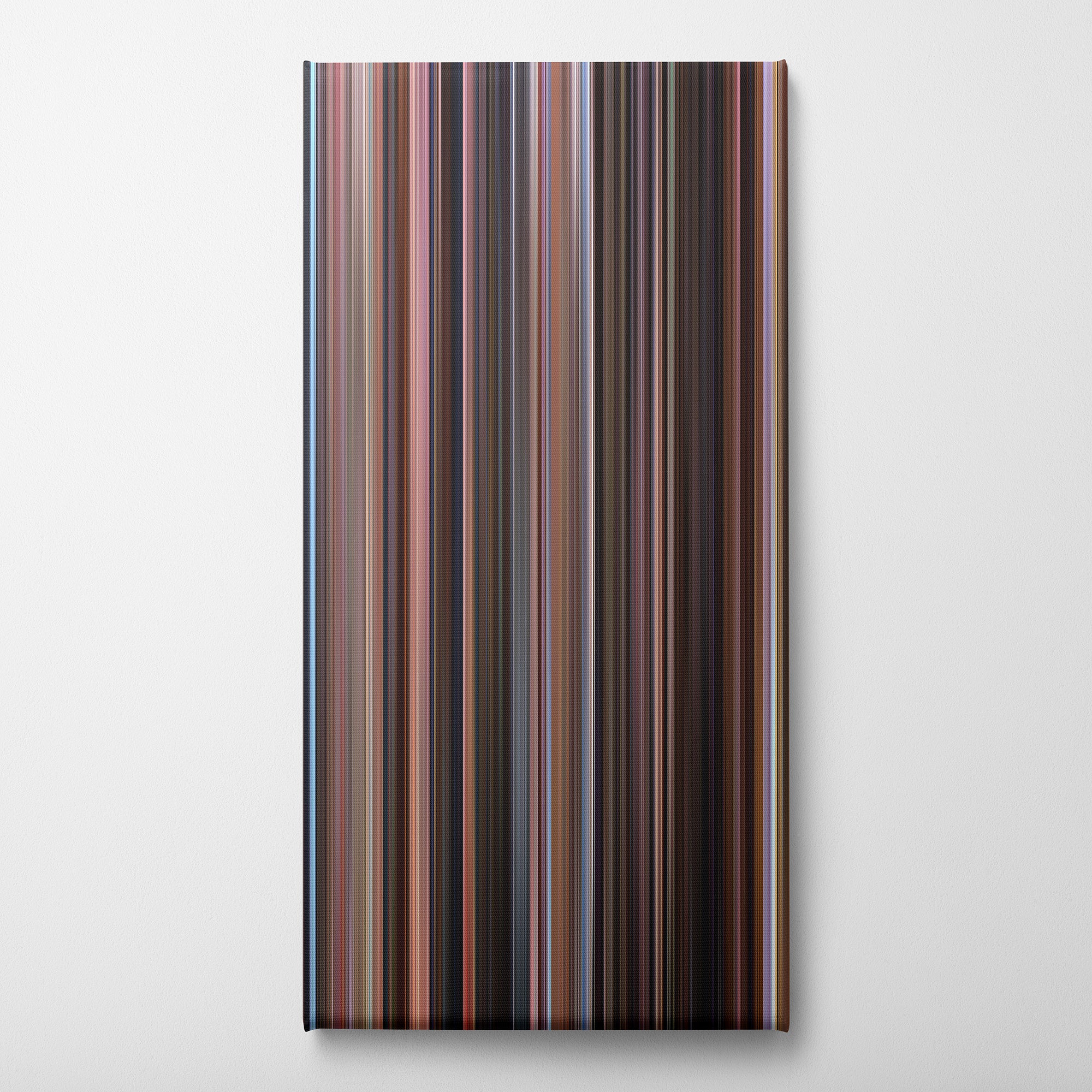 The Big Lebowski (1998) CineSpectrum Color Spectrum Canvas Print - Vertical on Wall