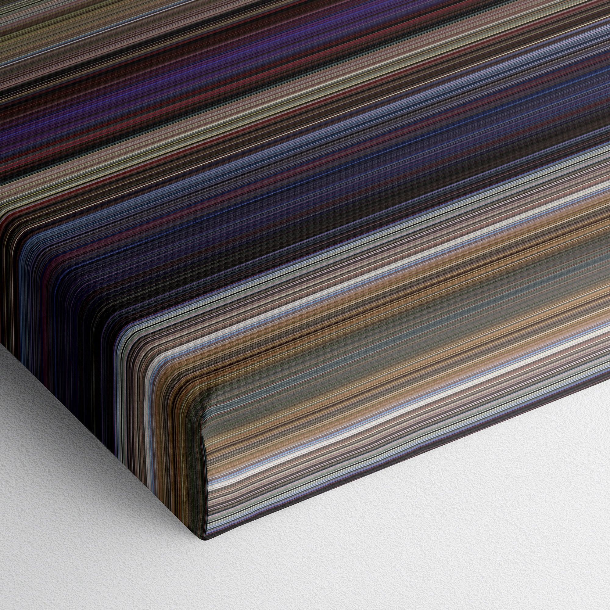 The Blues Brothers (1980) CineSpectrum Color Spectrum Canvas Print - Close Up of Bottom of Print