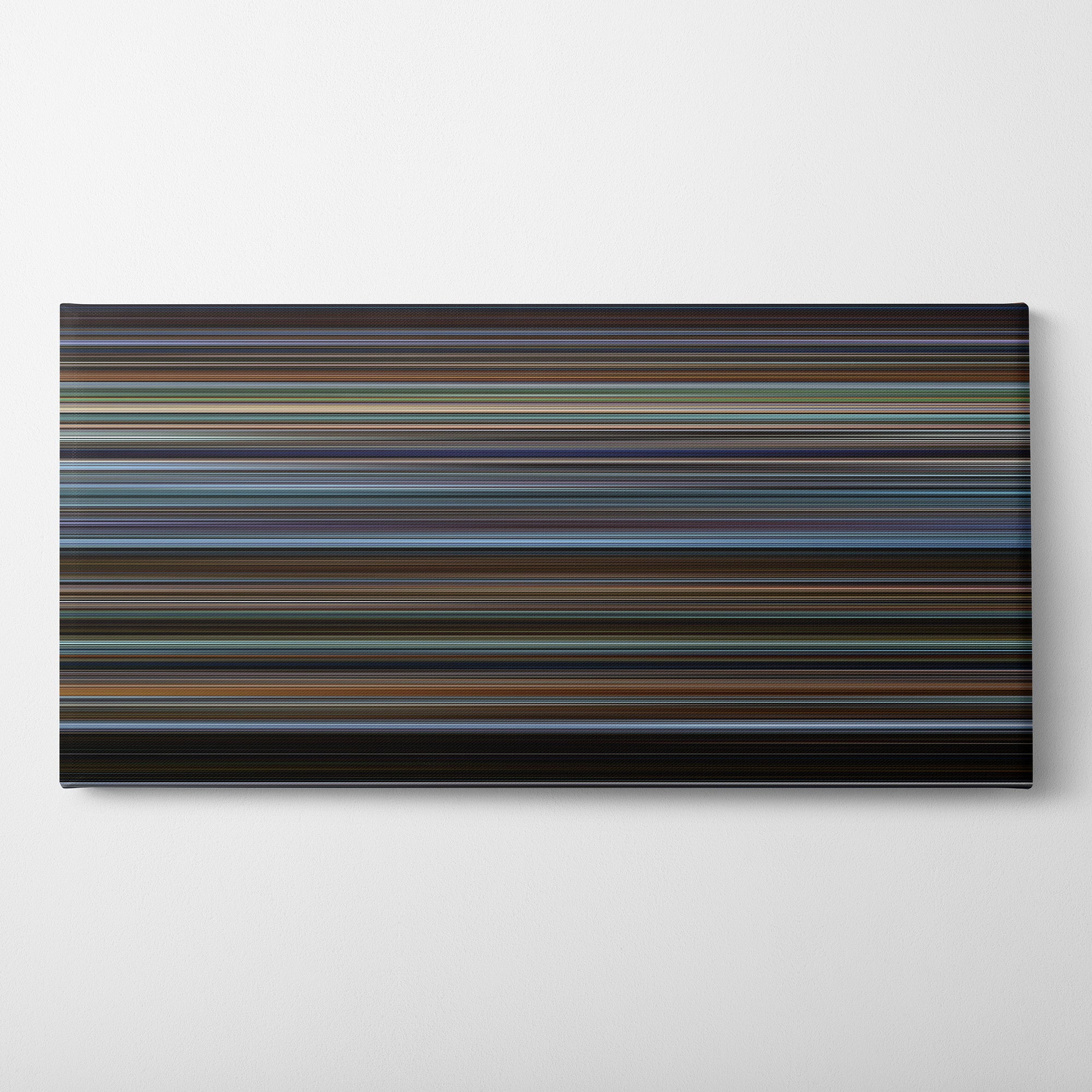 The Bourne Identity (2002) CineSpectrum Color Spectrum Canvas Print - Horizontal on Wall