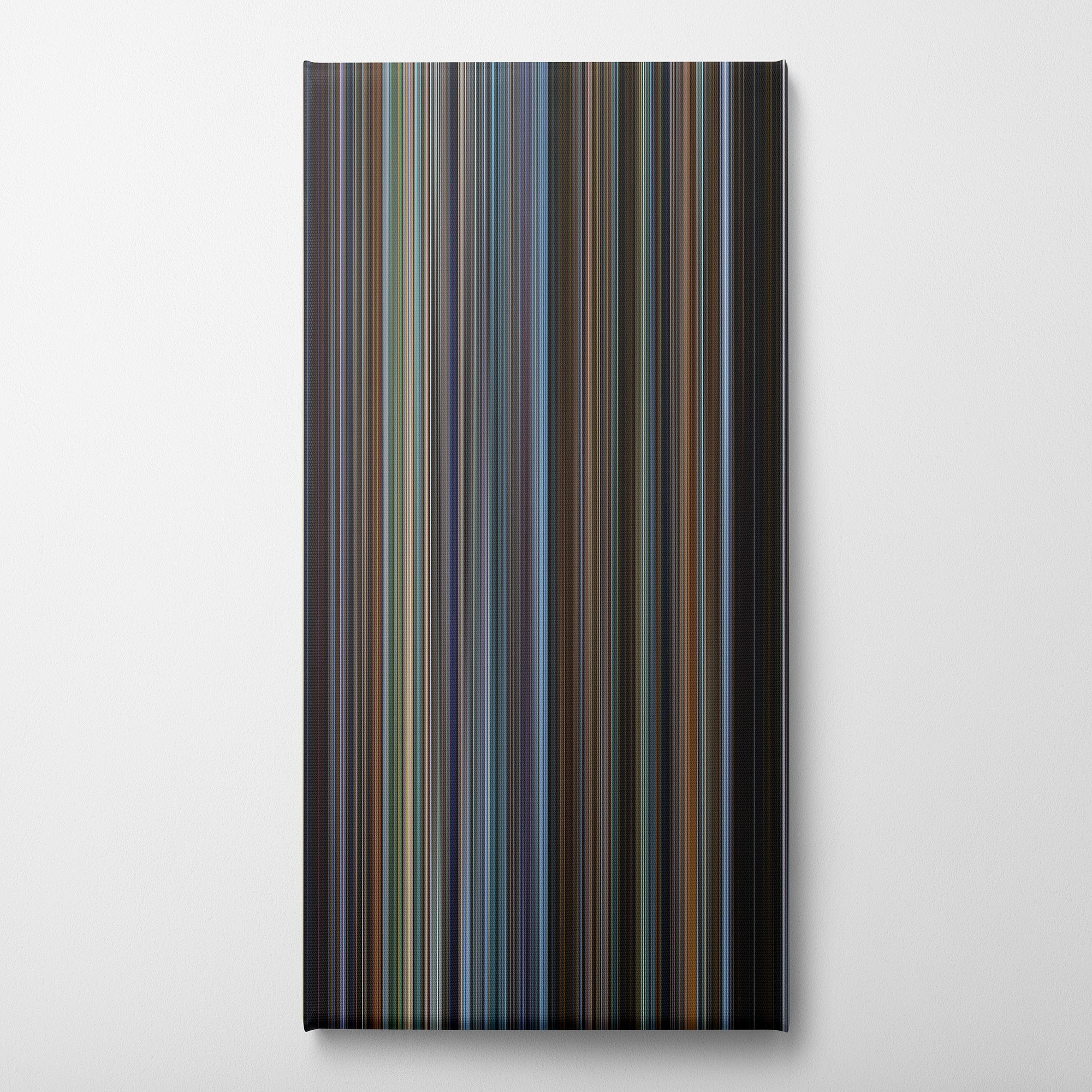 The Bourne Identity (2002) CineSpectrum Color Spectrum Canvas Print - Vertical on Wall