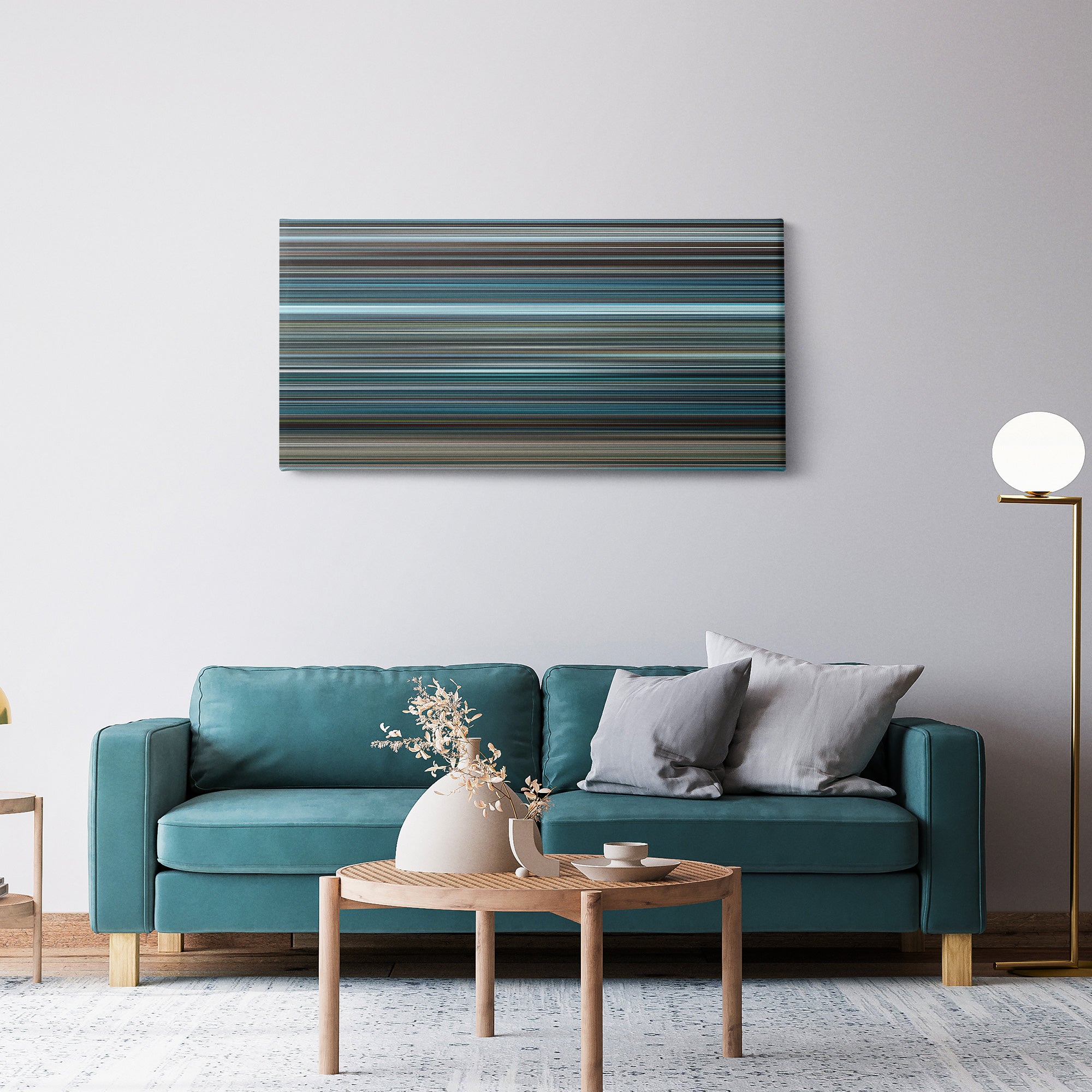 The Bourne Legacy (2012) CineSpectrum Color Spectrum Canvas Print - Hanging Horizontal on Wall in Room