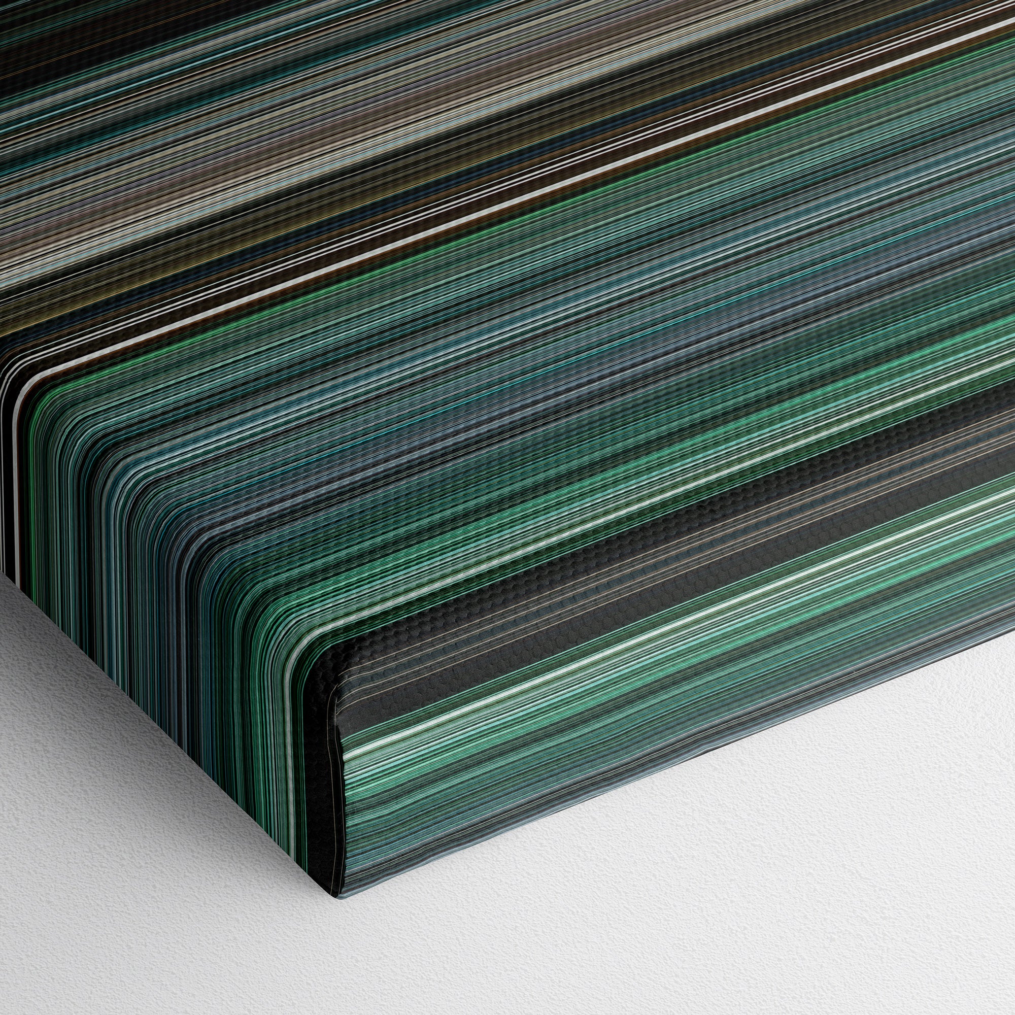 The Bourne Ultimatum (2007) CineSpectrum Color Spectrum Canvas Print - Close Up of Bottom of Print