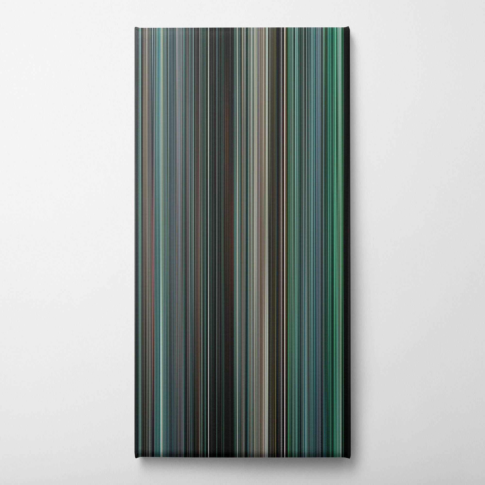 The Bourne Ultimatum (2007) CineSpectrum Color Spectrum Canvas Print - Vertical on Wall