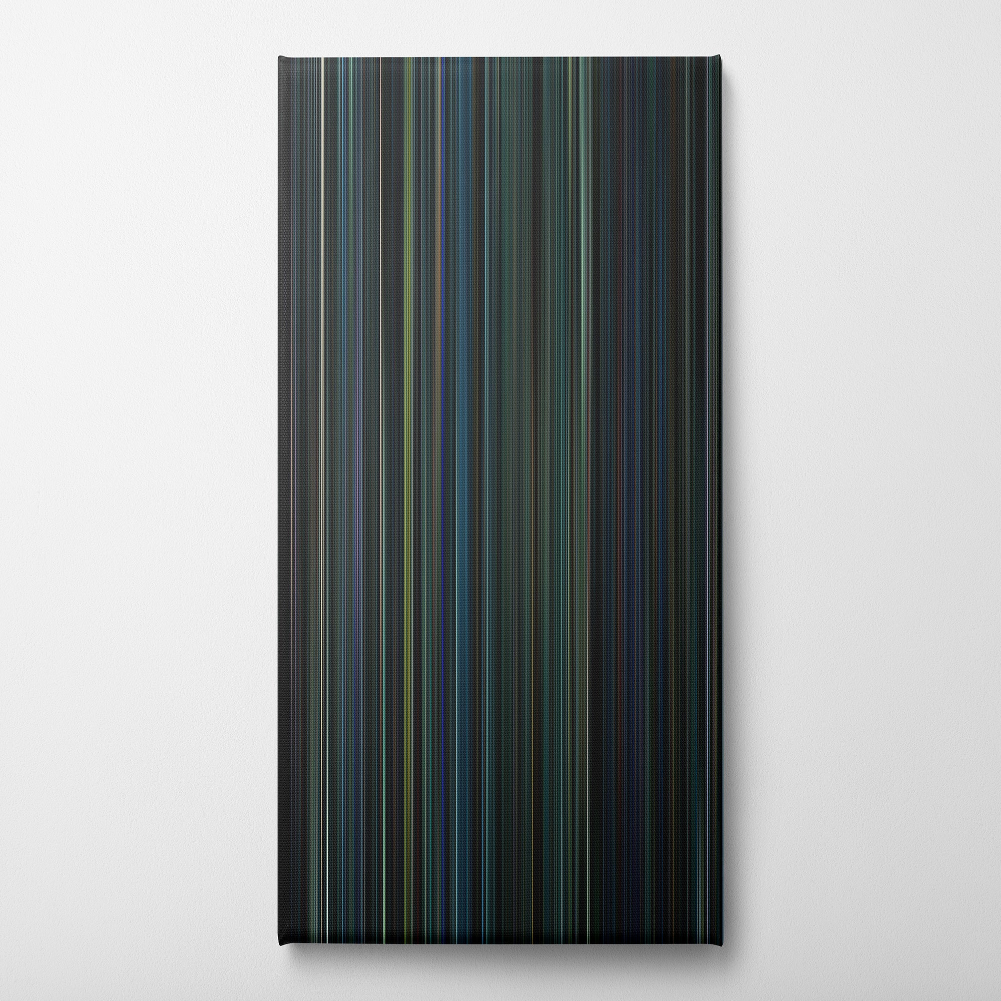 The Cloverfield Paradox (2018) CineSpectrum Color Spectrum Canvas Print - Vertical on Wall