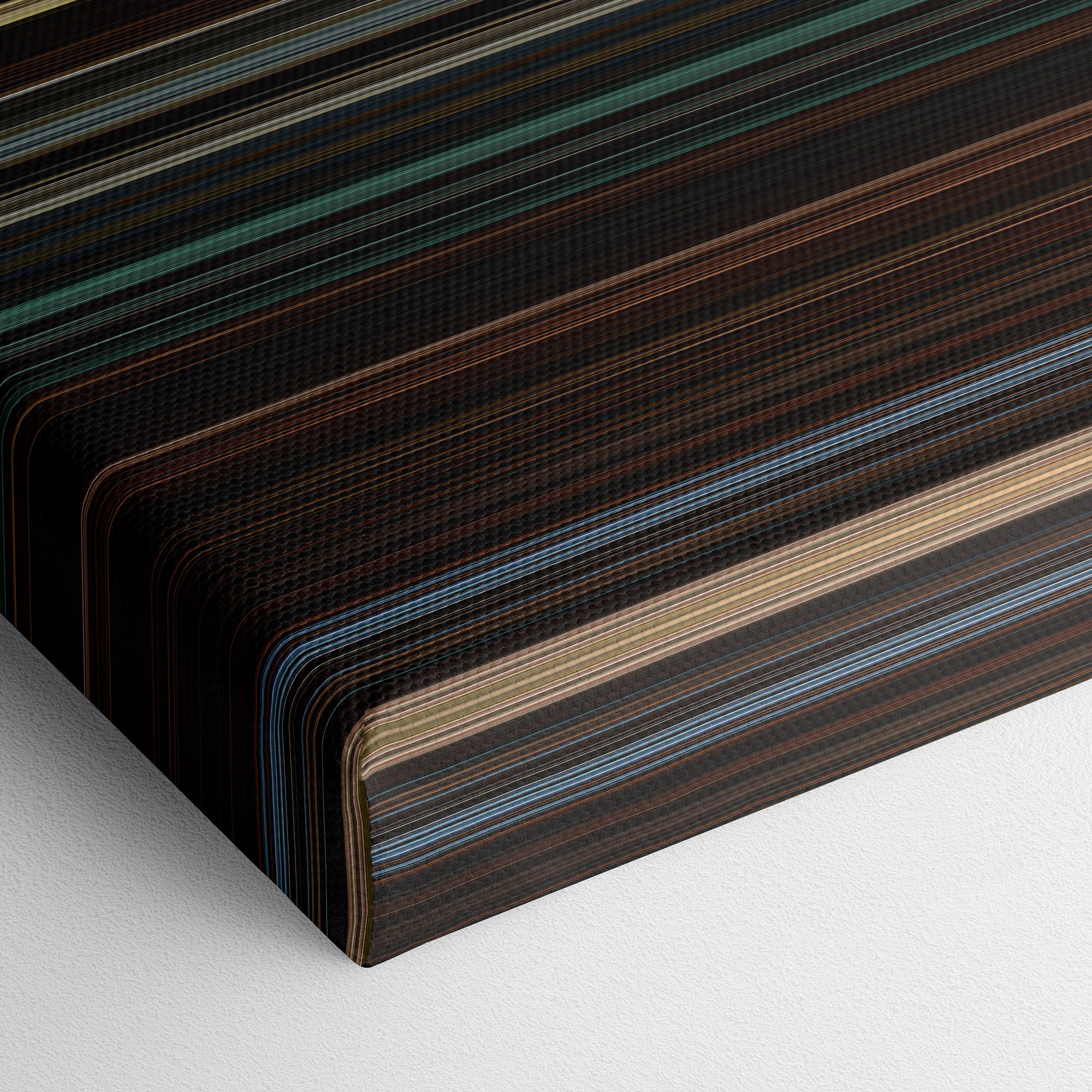 The Conjuring - The Devil Made Me Do It (2021) CineSpectrum Color Spectrum Canvas Print - Close Up of Bottom of Print