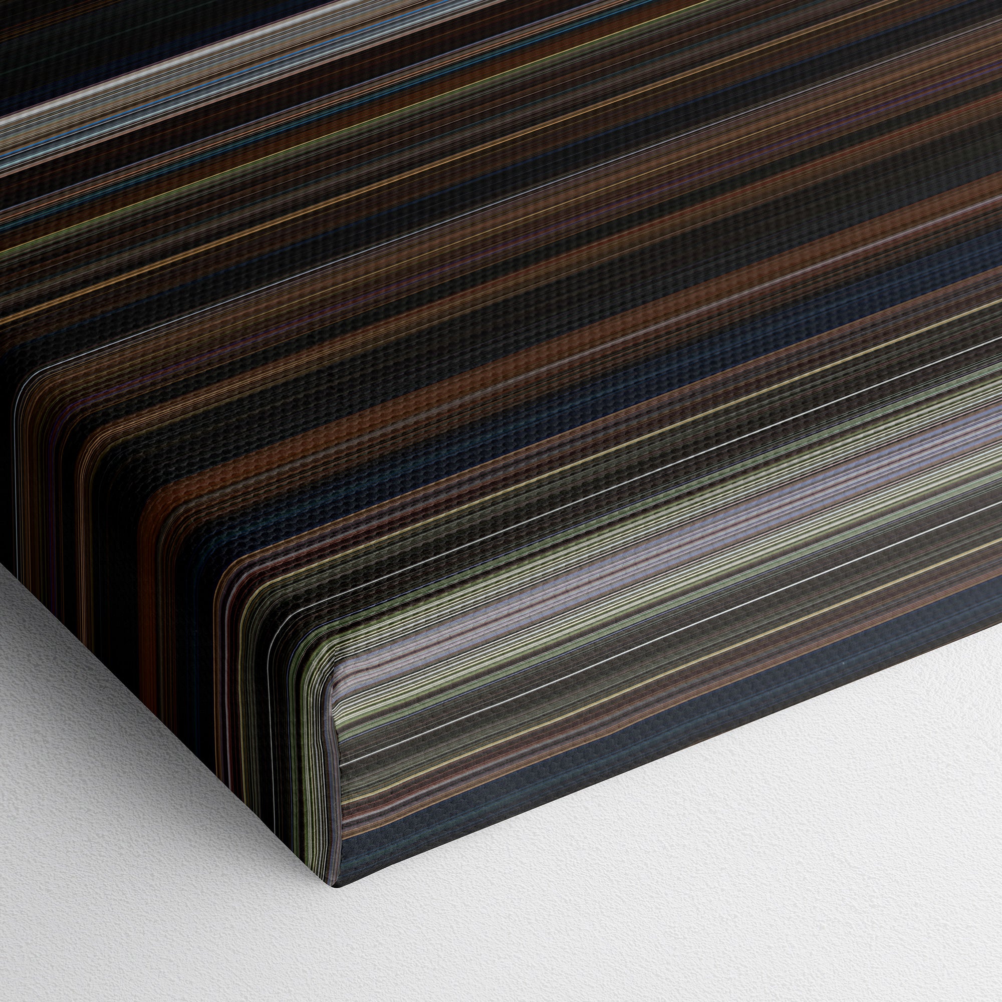 The Count of Monte Cristo (2002) CineSpectrum Color Spectrum Canvas Print - Close Up of Bottom of Print