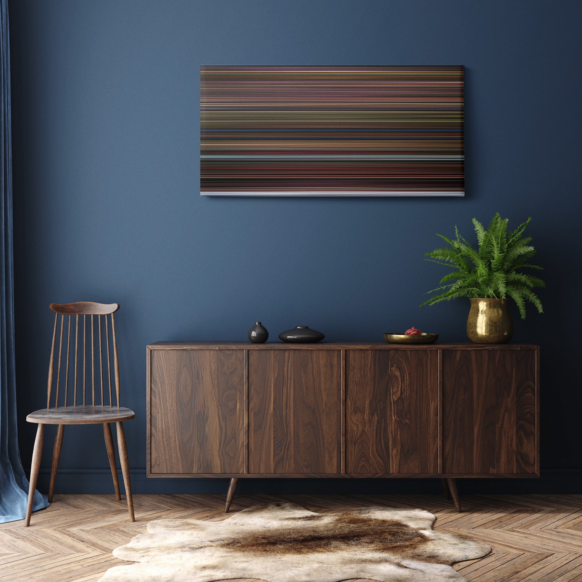 The Dark Crystal (1982) CineSpectrum Color Spectrum Canvas Print - Hanging Horizontal on Wall in Room