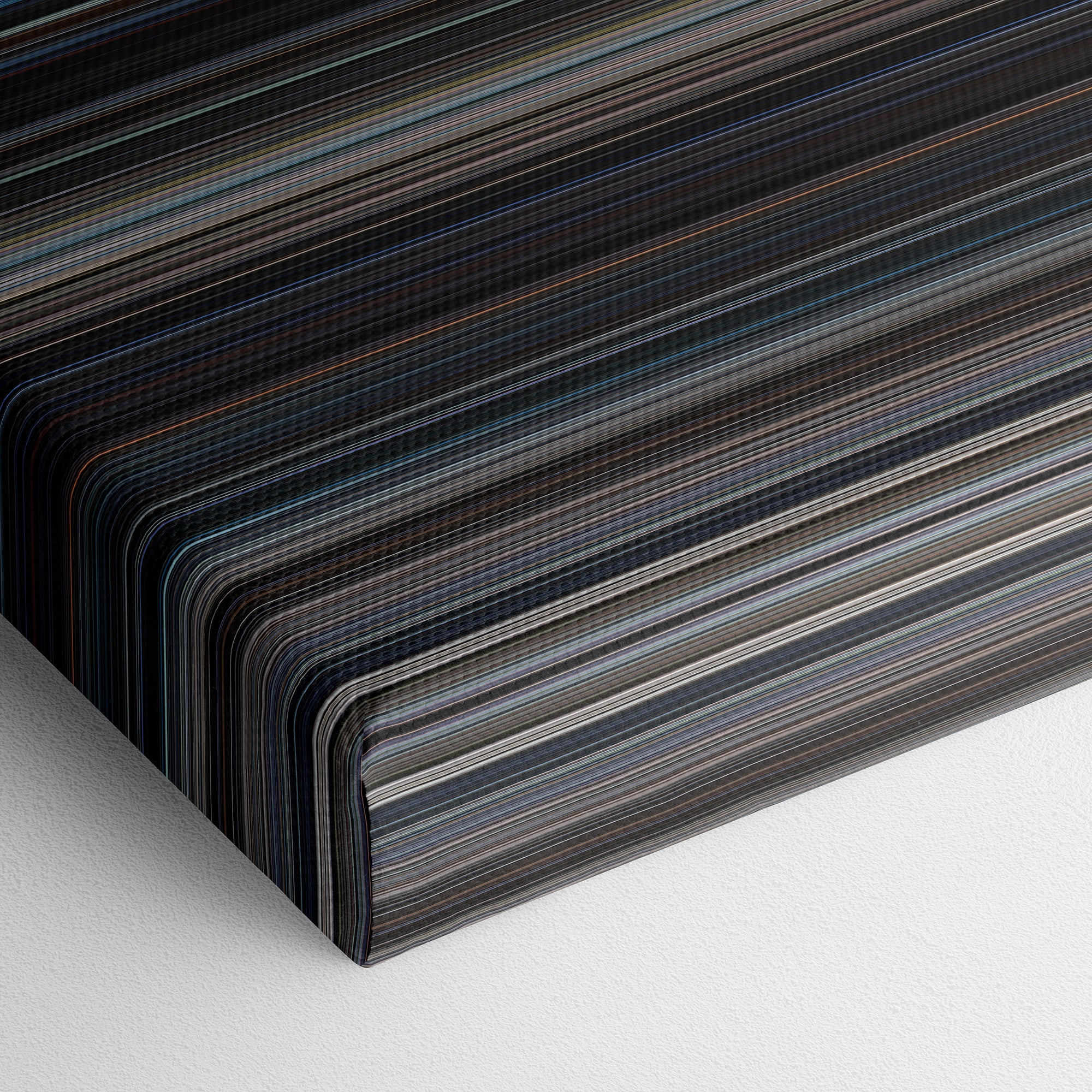 The Dark Knight Rises (2012) CineSpectrum Color Spectrum Canvas Print - Close Up of Bottom of Print