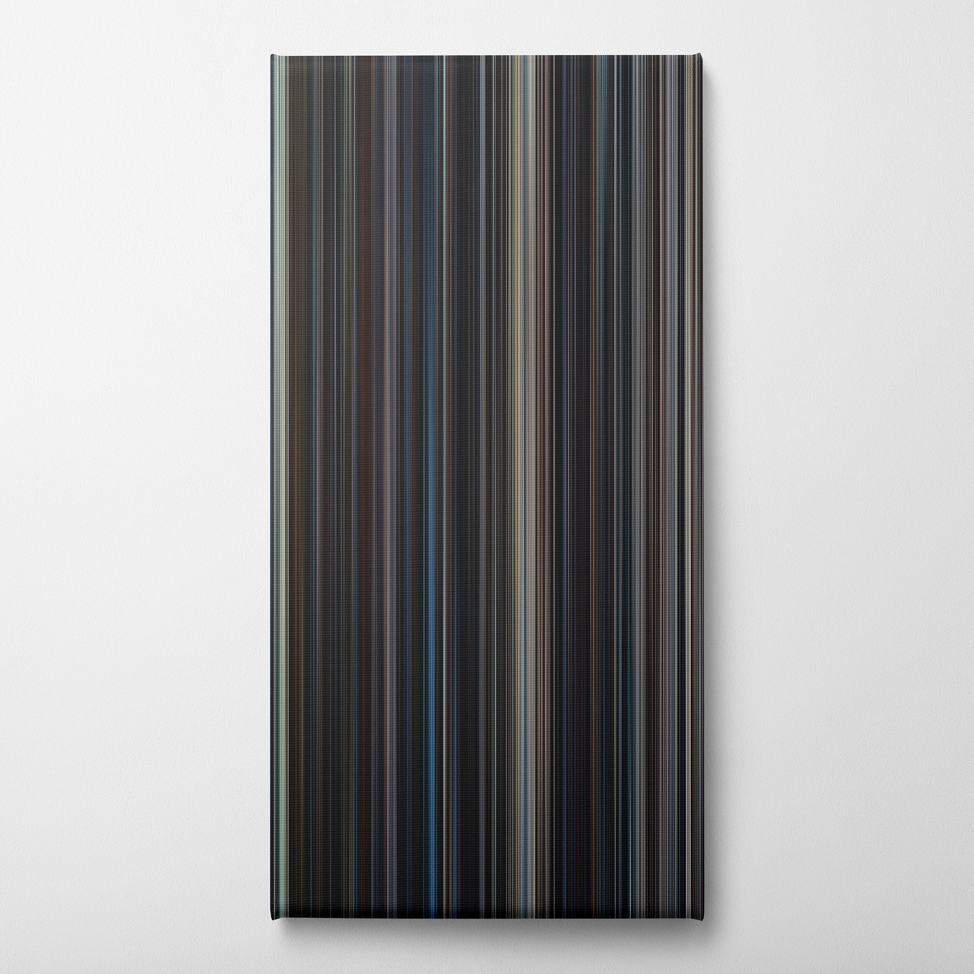 The Dark Knight Rises (2012) CineSpectrum Color Spectrum Canvas Print - Vertical on Wall