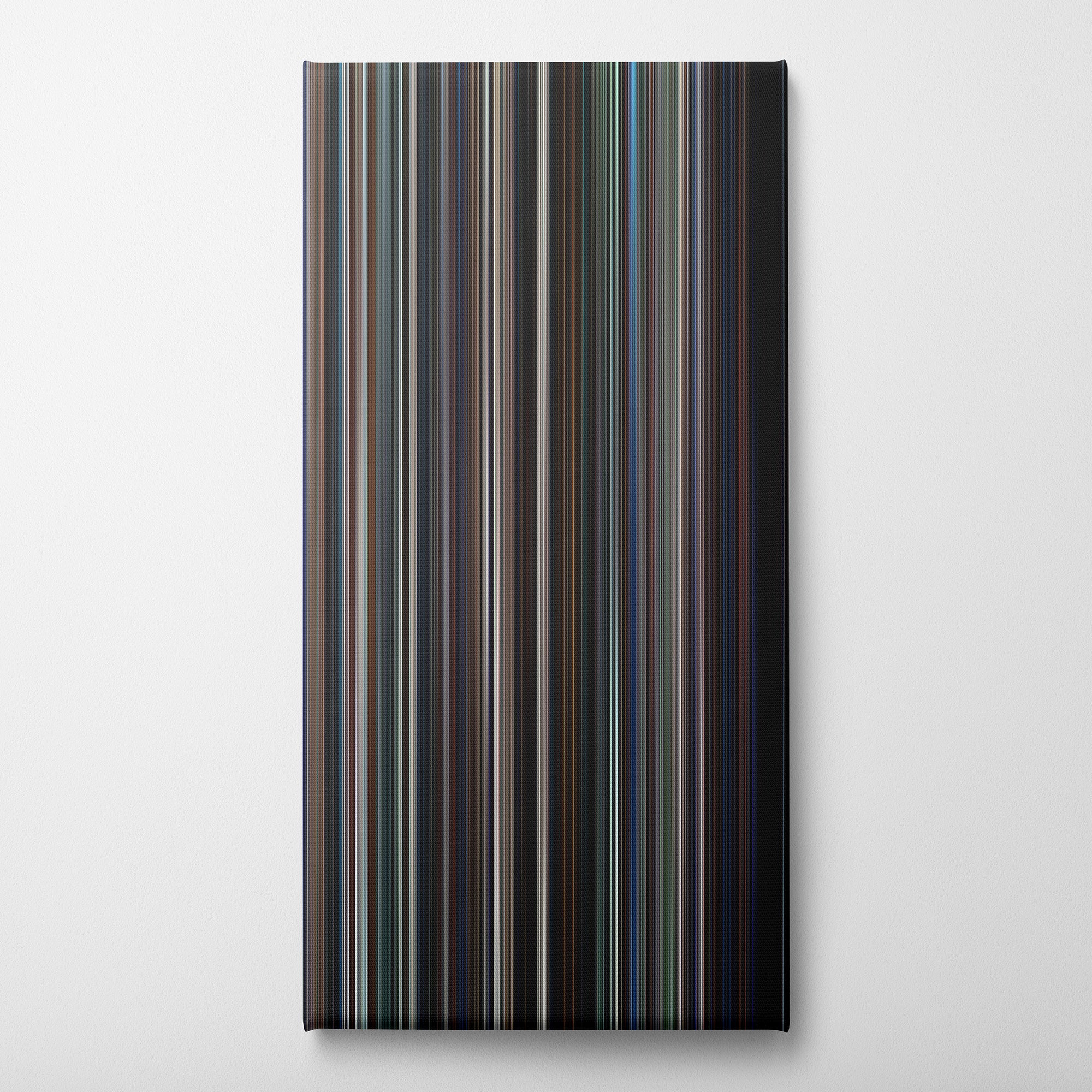 The Dark Knight (2008) CineSpectrum Color Spectrum Canvas Print - Vertical on Wall