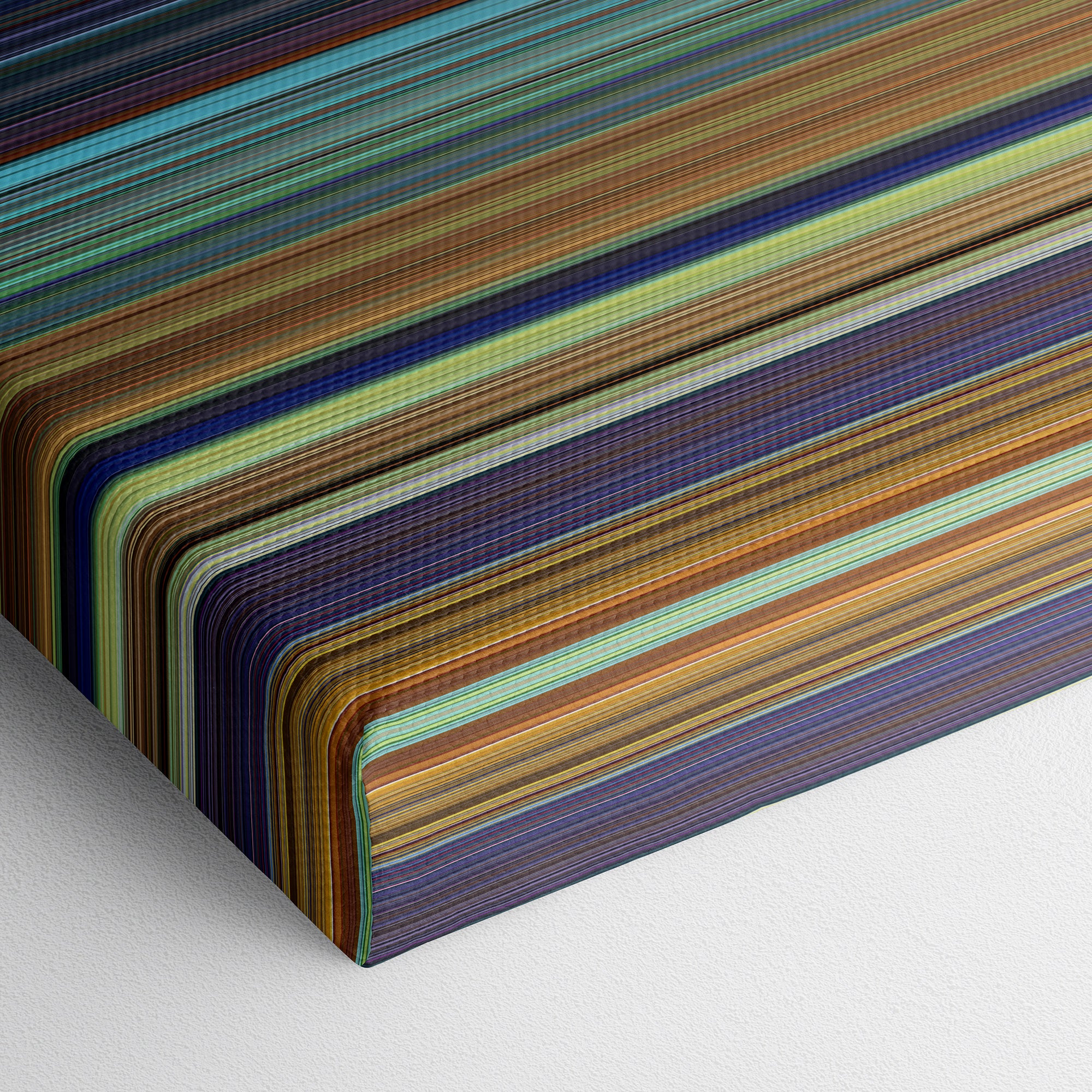 The Emperor's New Groove (2000) CineSpectrum Color Spectrum Canvas Print - Close Up of Bottom of Print