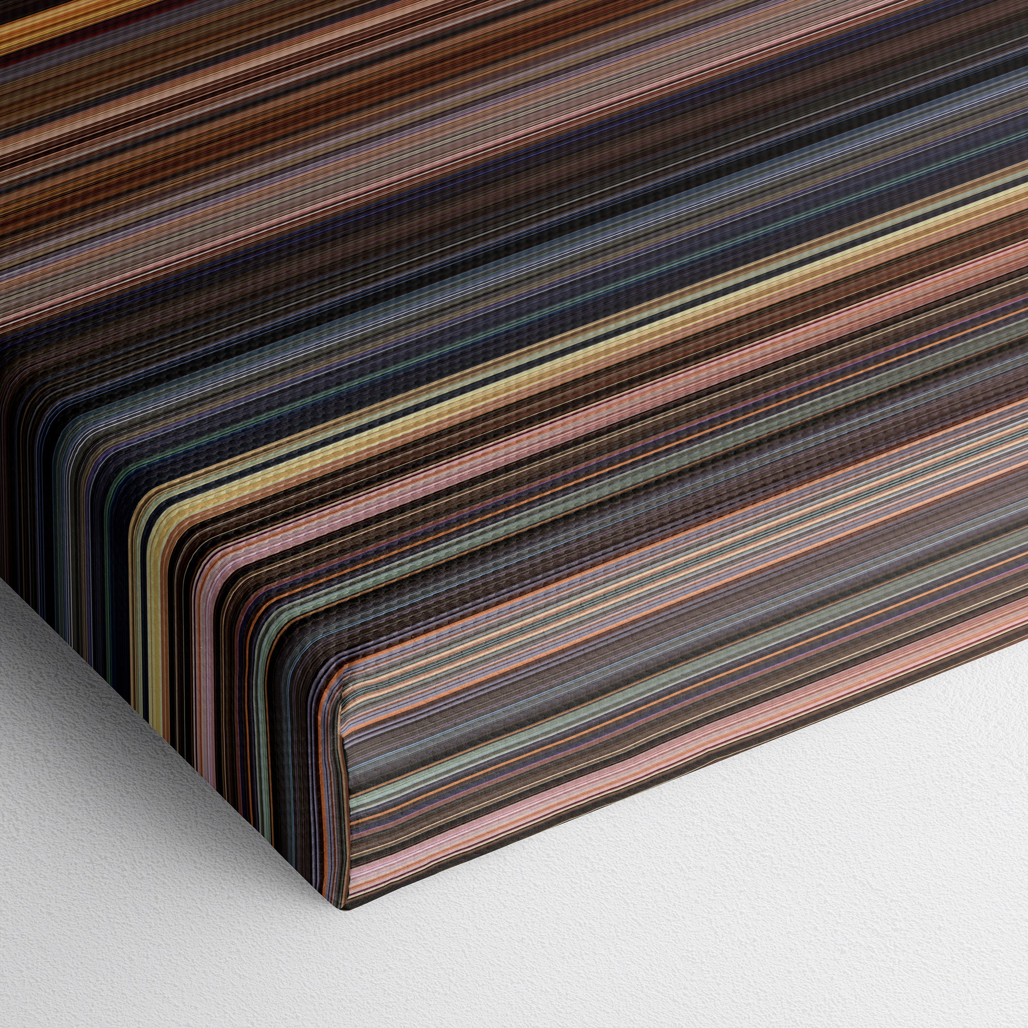 The English Patient (1996) CineSpectrum Color Spectrum Canvas Print - Close Up of Bottom of Print