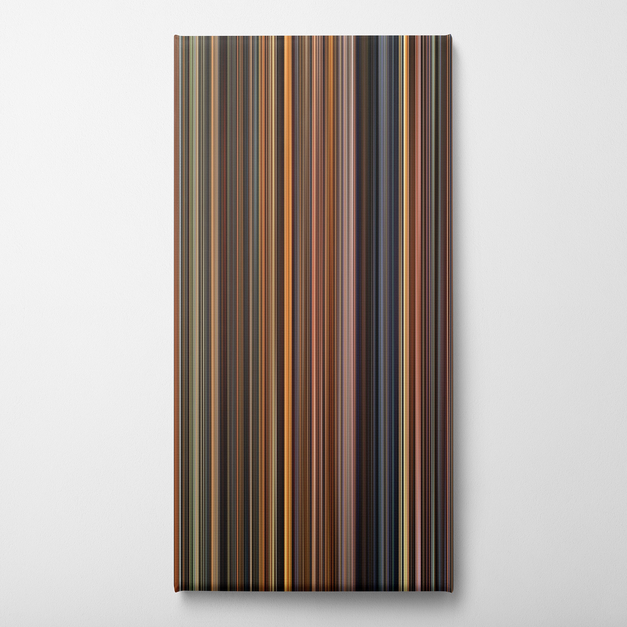 The English Patient (1996) CineSpectrum Color Spectrum Canvas Print - Vertical on Wall