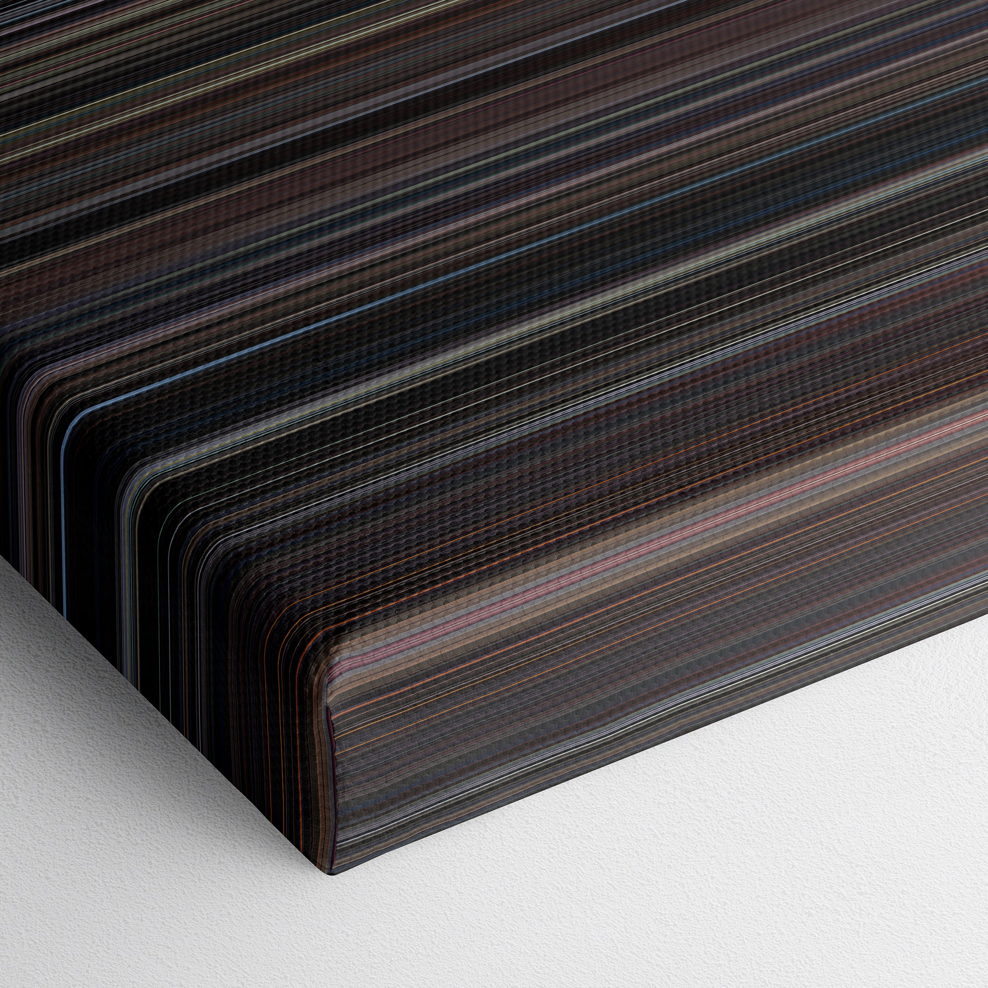 The Evil Dead (1981) CineSpectrum Color Spectrum Canvas Print - Close Up of Bottom of Print