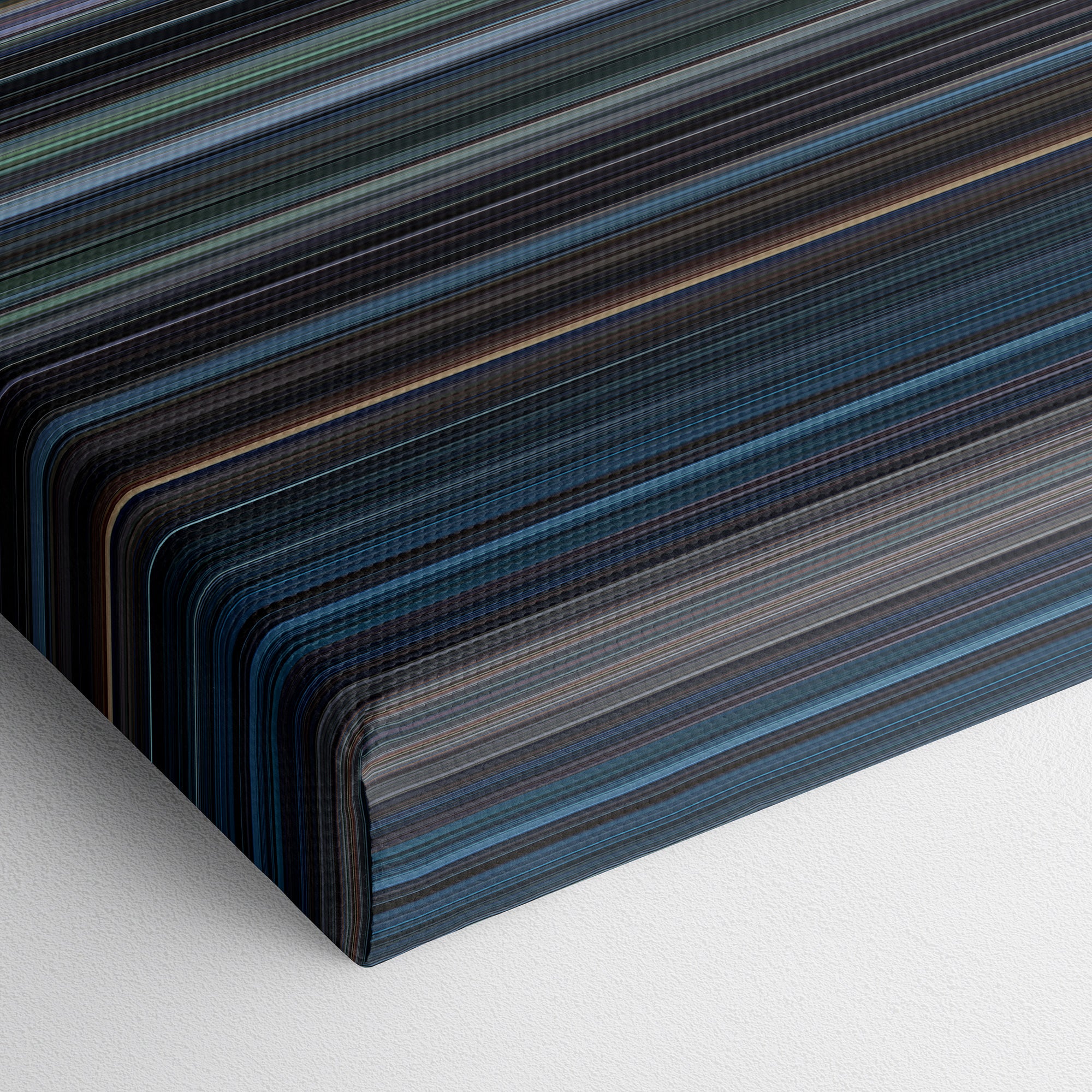 The Exorcist (1973) CineSpectrum Color Spectrum Canvas Print - Close Up of Bottom of Print