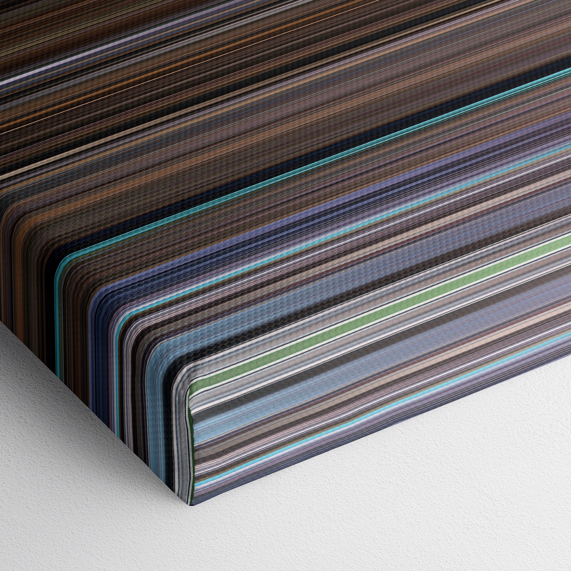 The Father (2020) CineSpectrum Color Spectrum Canvas Print - Close Up of Bottom of Print