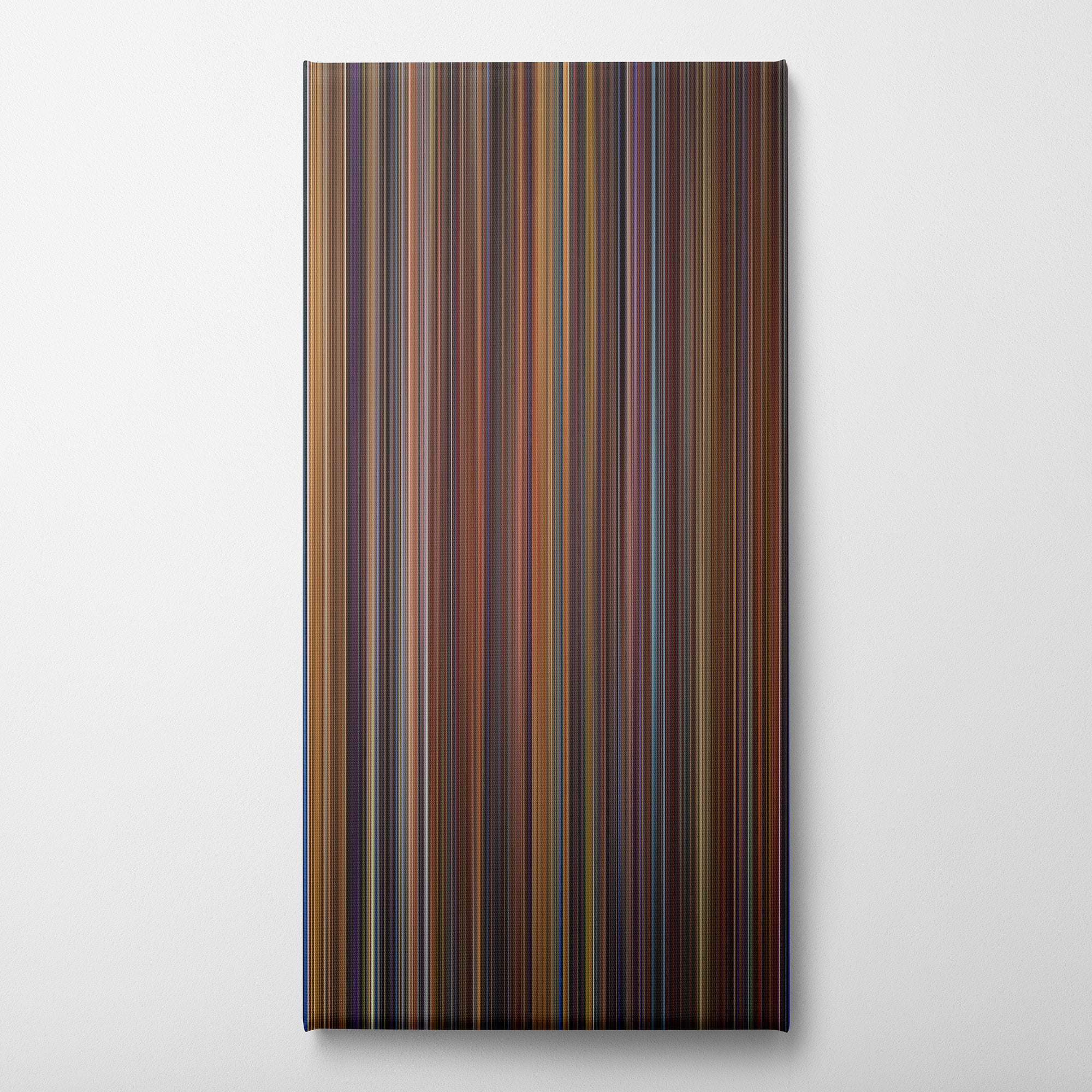 The Fifth Element (1997) CineSpectrum Color Spectrum Canvas Print - Vertical on Wall
