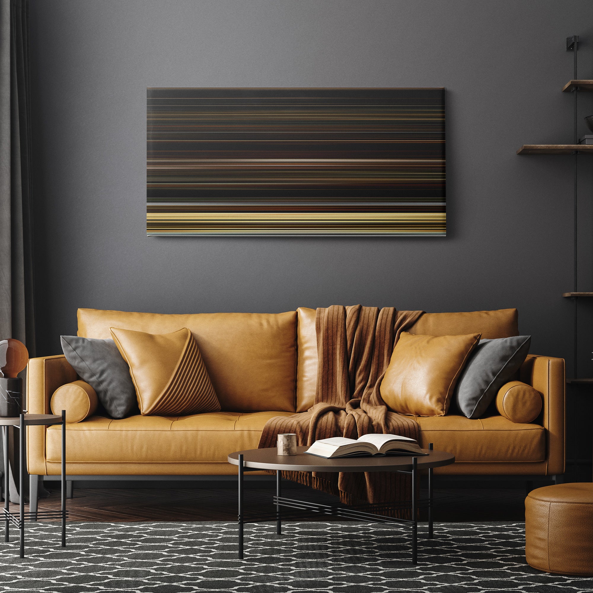 The Fountian (2006) CineSpectrum Color Spectrum Canvas Print - Hanging Horizontal on Wall in Room