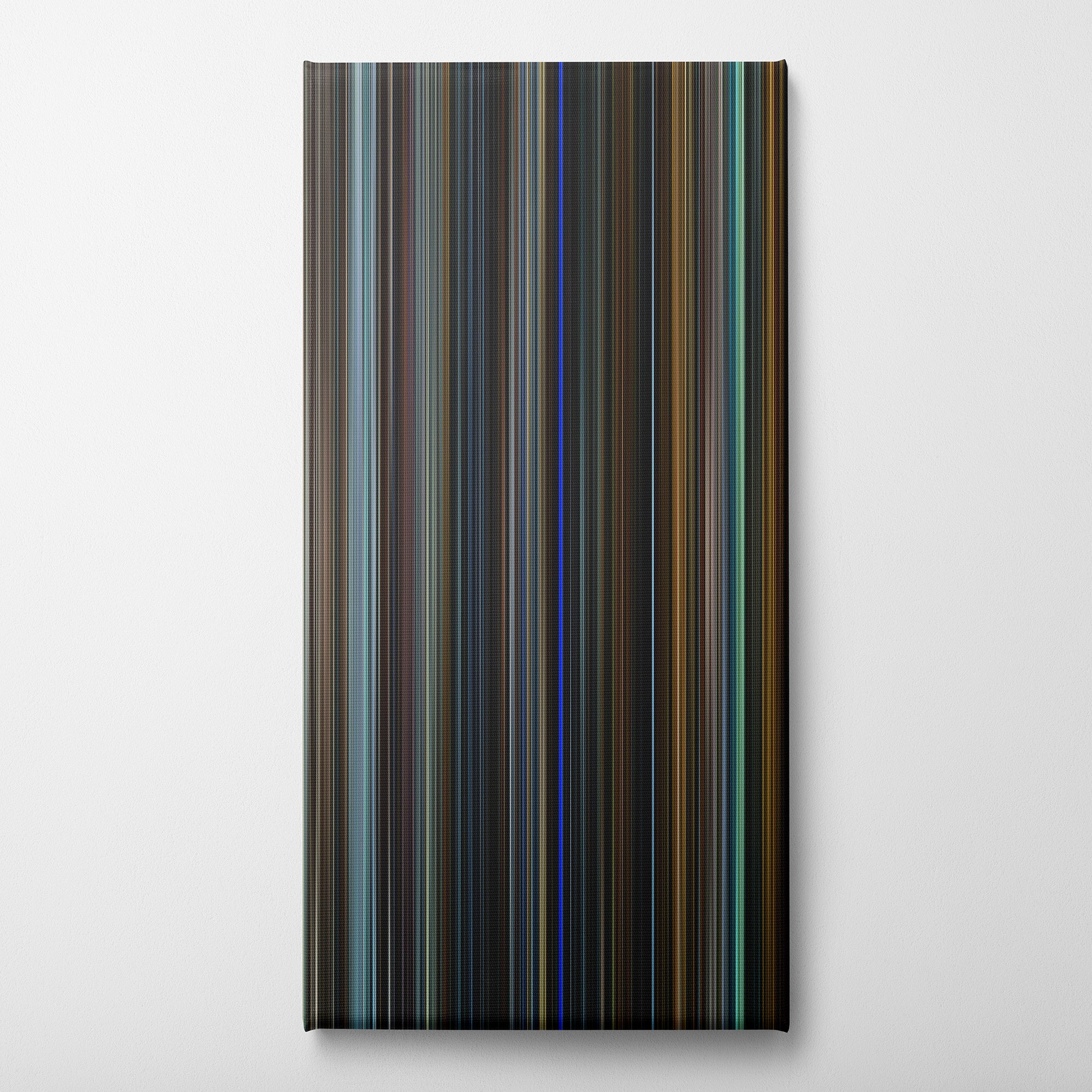 The Game (1997) CineSpectrum Color Spectrum Canvas Print - Vertical on Wall