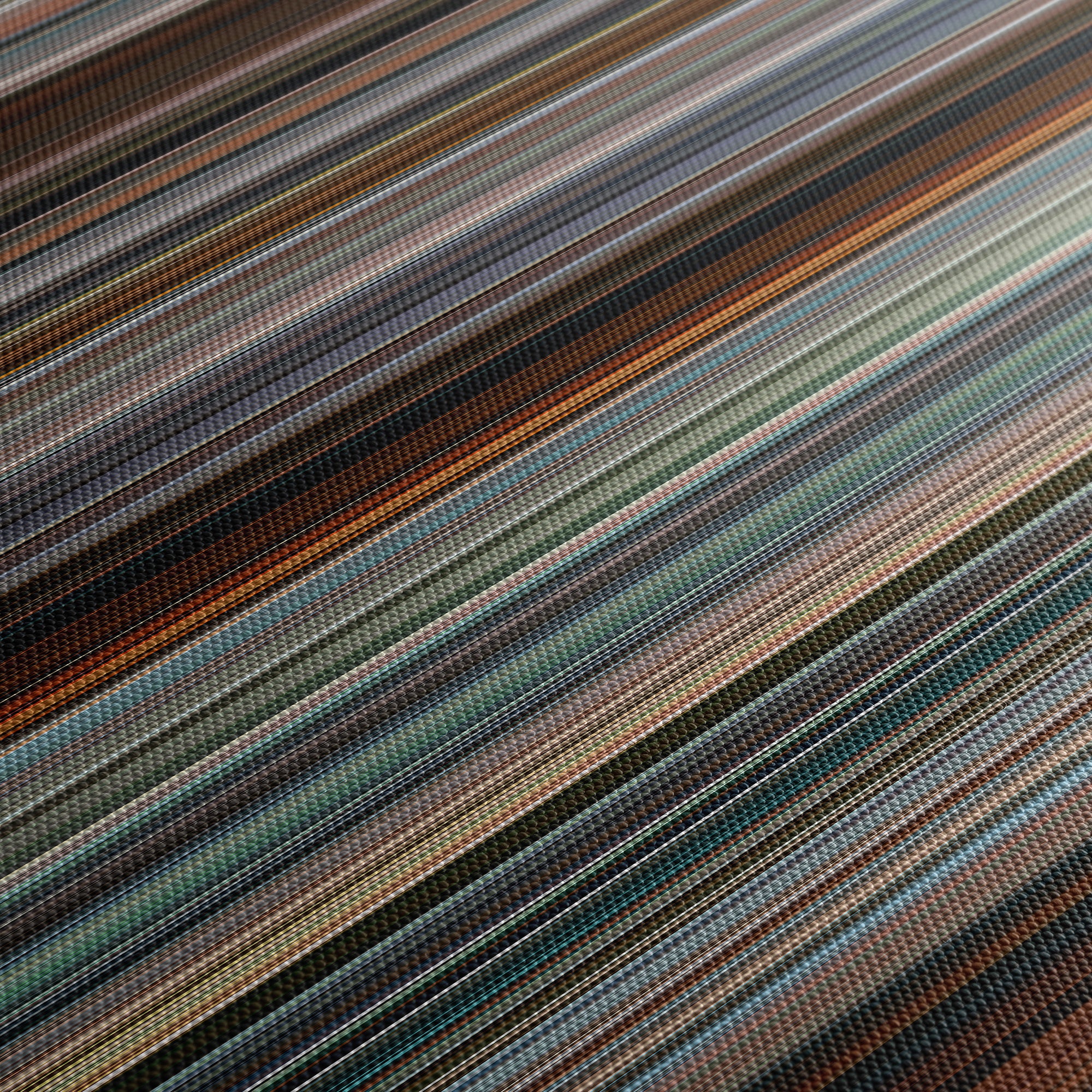 The Girl Who Played With Fire (2009) CineSpectrum Color Spectrum Canvas Print - Close Up of Middle of Print
