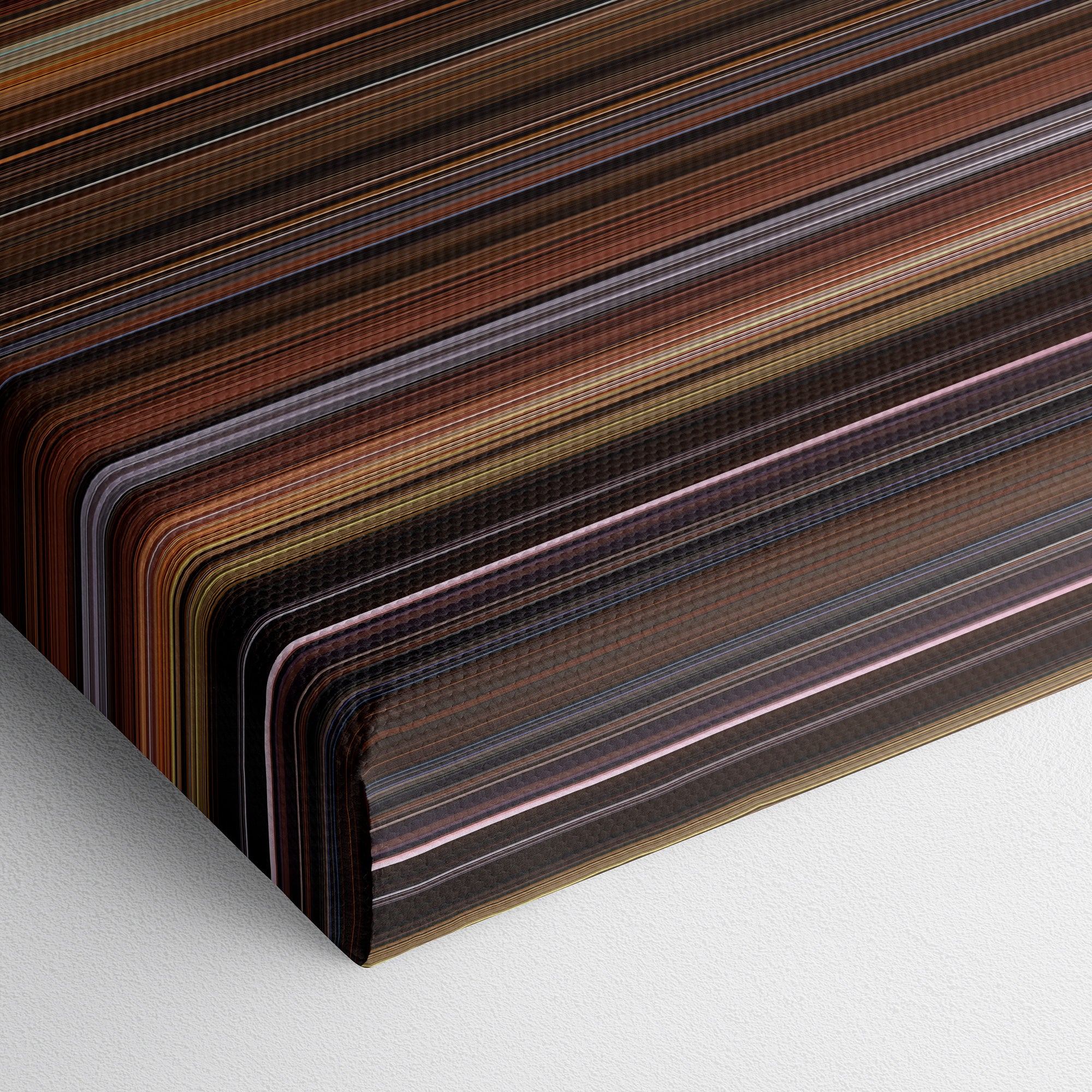 The Godfather Part II (1974) CineSpectrum Color Spectrum Canvas Print - Close Up of Bottom of Print