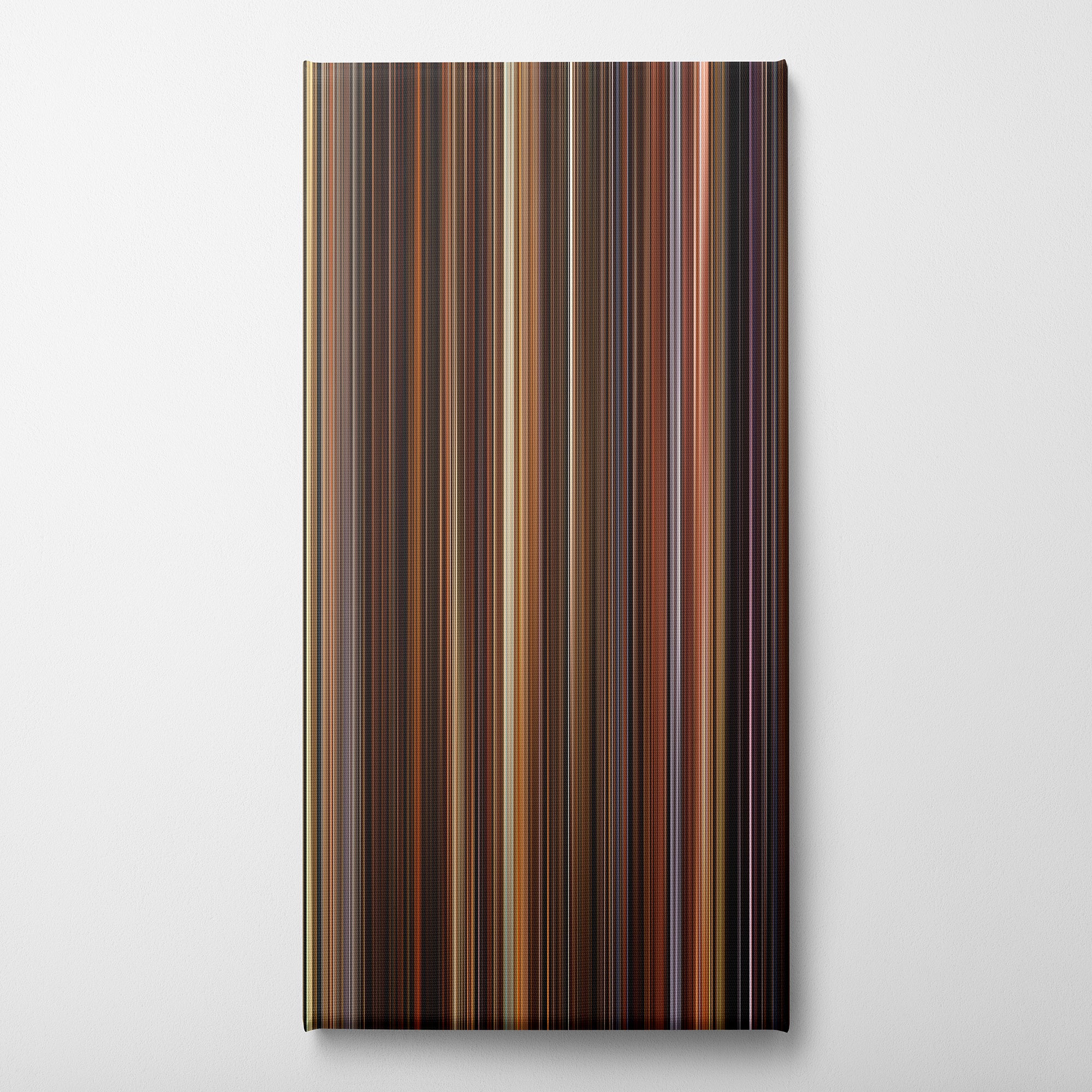 The Godfather Part II (1974) CineSpectrum Color Spectrum Canvas Print - Vertical on Wall