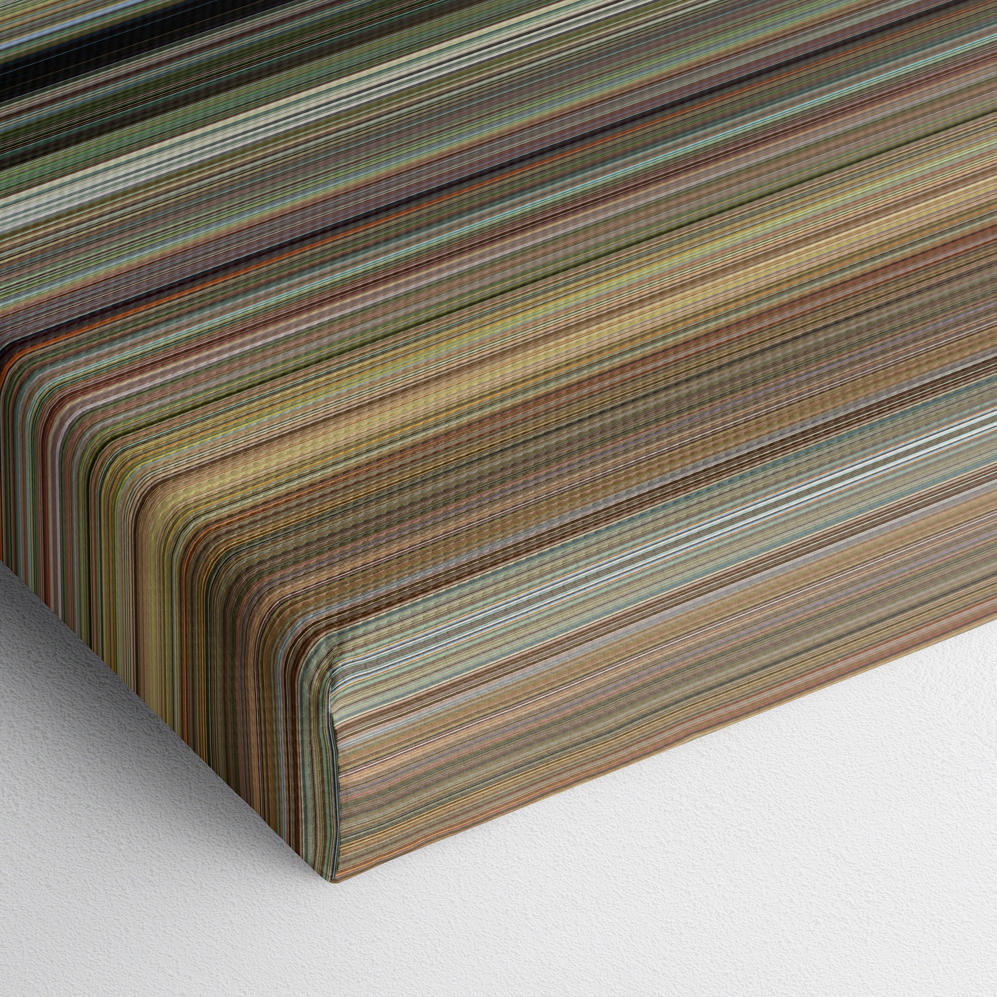 The Gods Must Be Crazy (1980) CineSpectrum Color Spectrum Canvas Print - Close Up of Bottom of Print