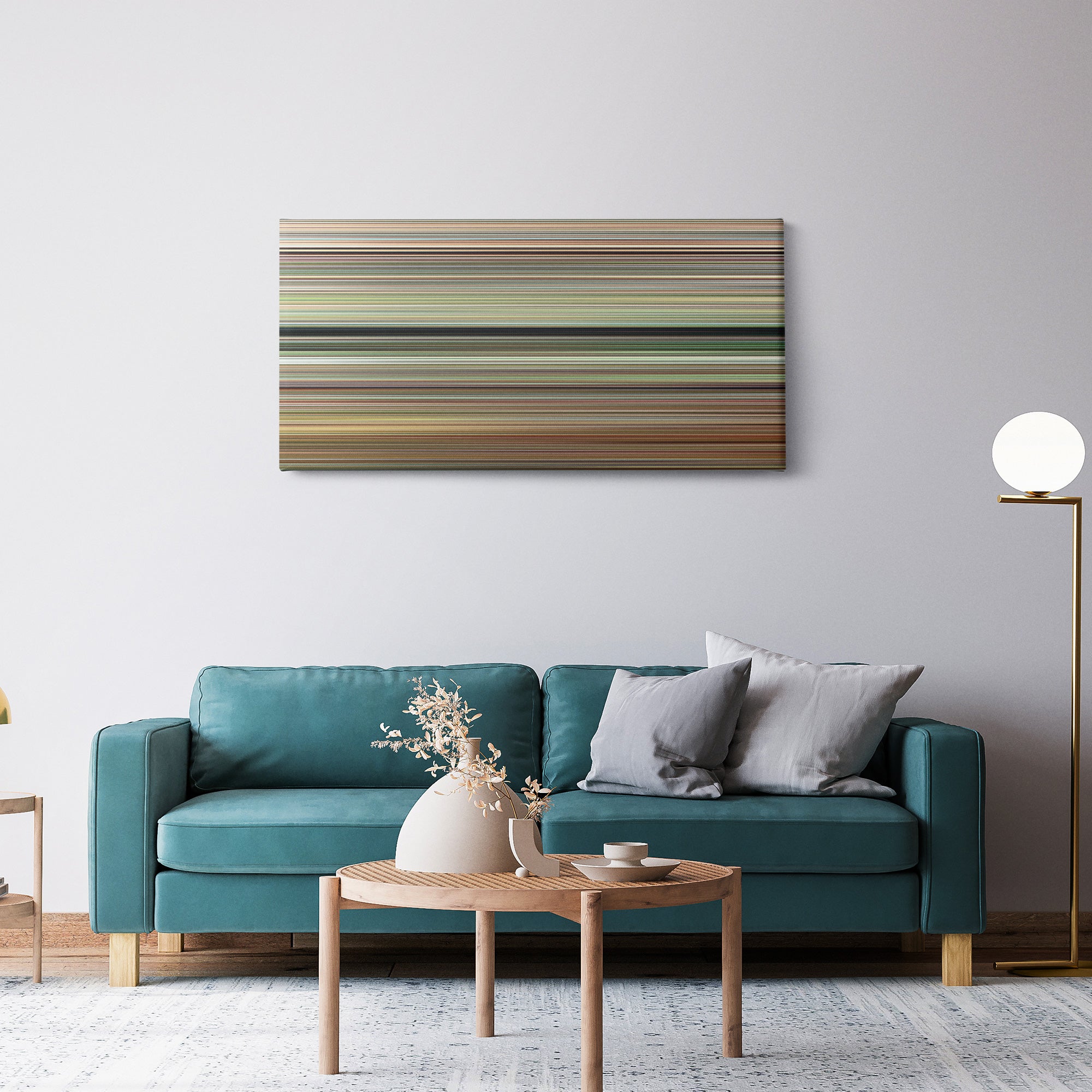 The Gods Must Be Crazy (1980) CineSpectrum Color Spectrum Canvas Print - Hanging Horizontal on Wall in Room